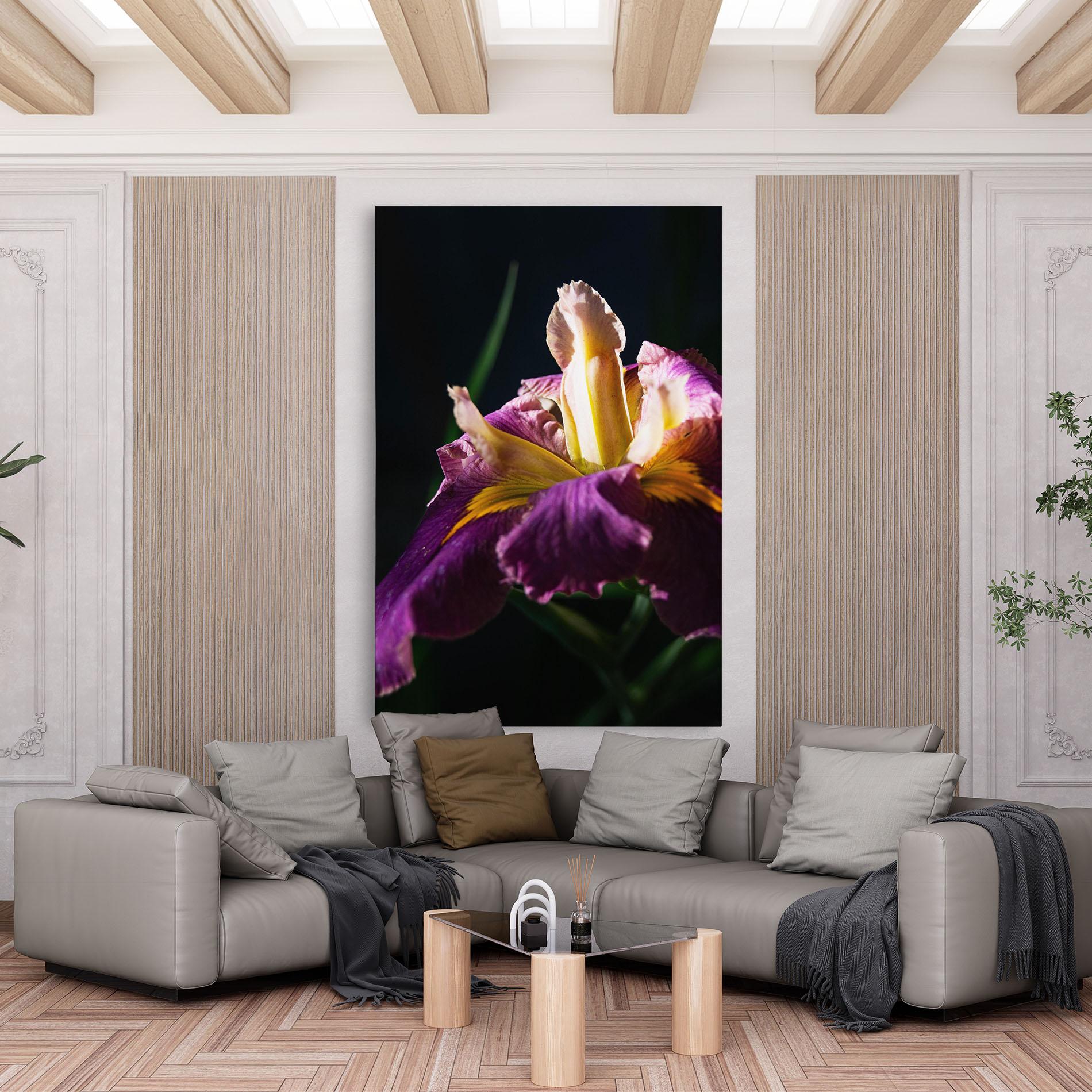Tablou Canvas Pastel Yellow Iris mockup 6