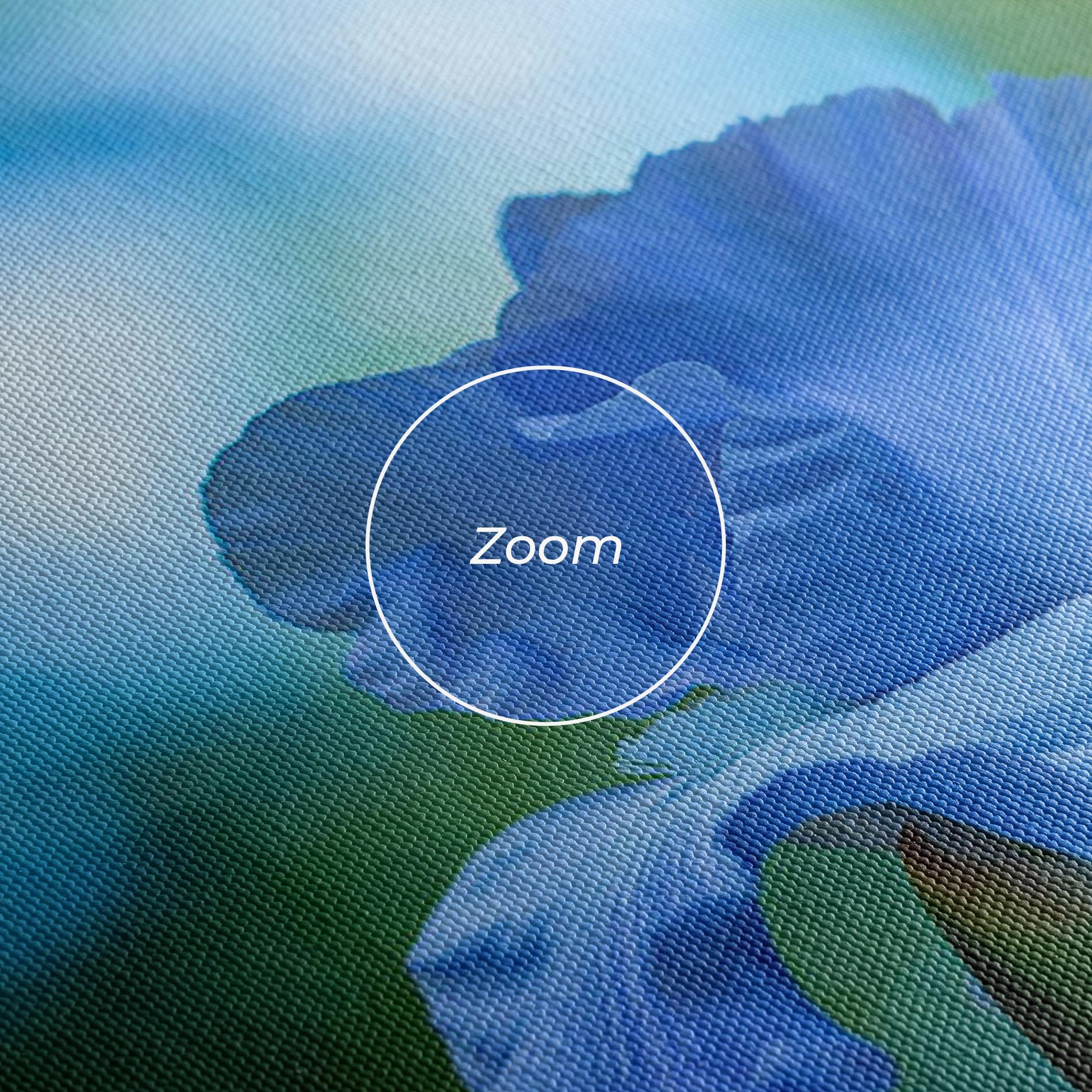 Tablou Canvas Blue Iris In The Garden mockup 3