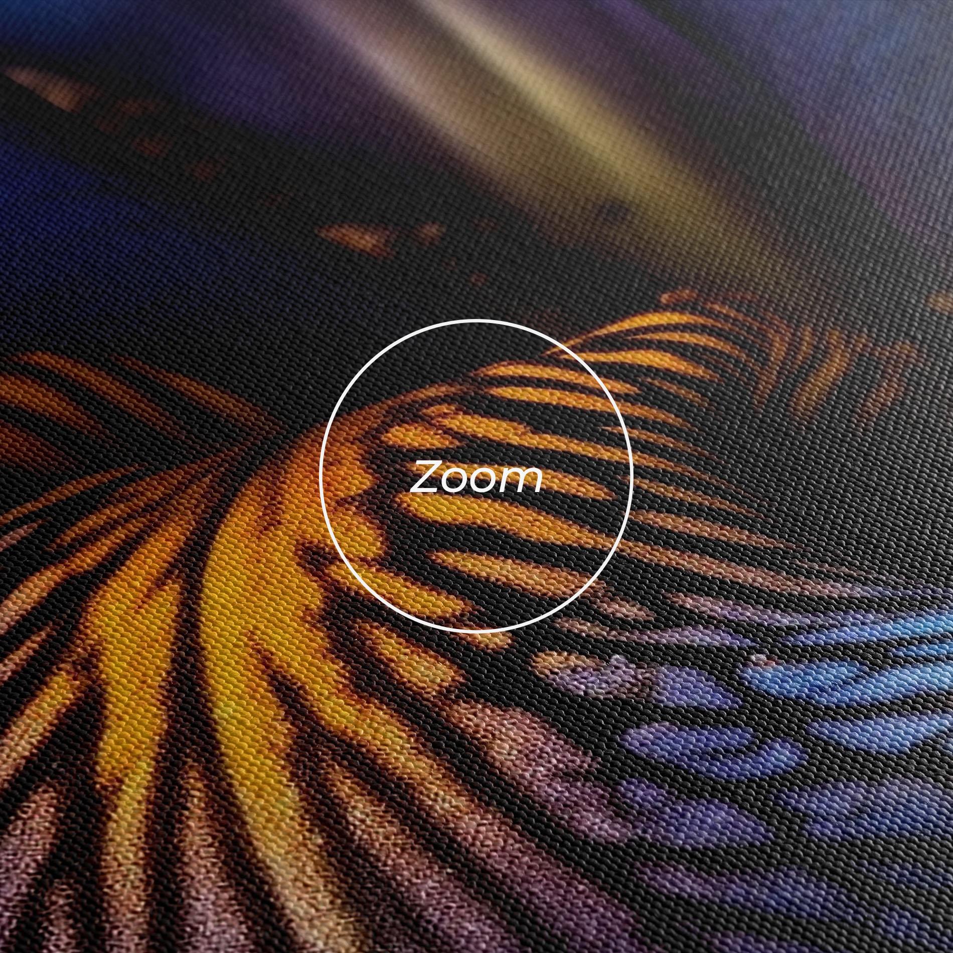 Tablou Canvas Dark Yellow Iris mockup 3