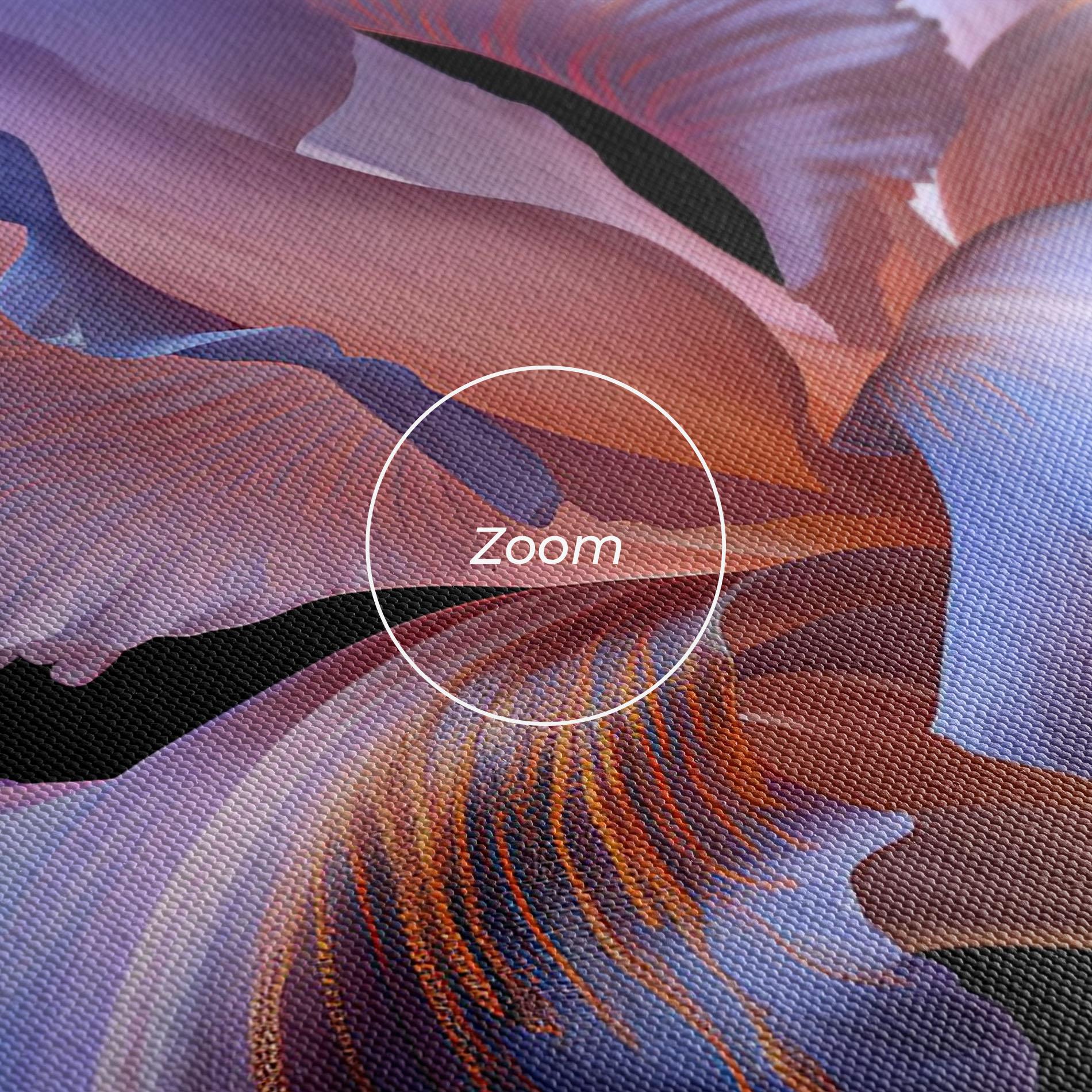 Tablou Canvas Elegant Iris On Black mockup 3
