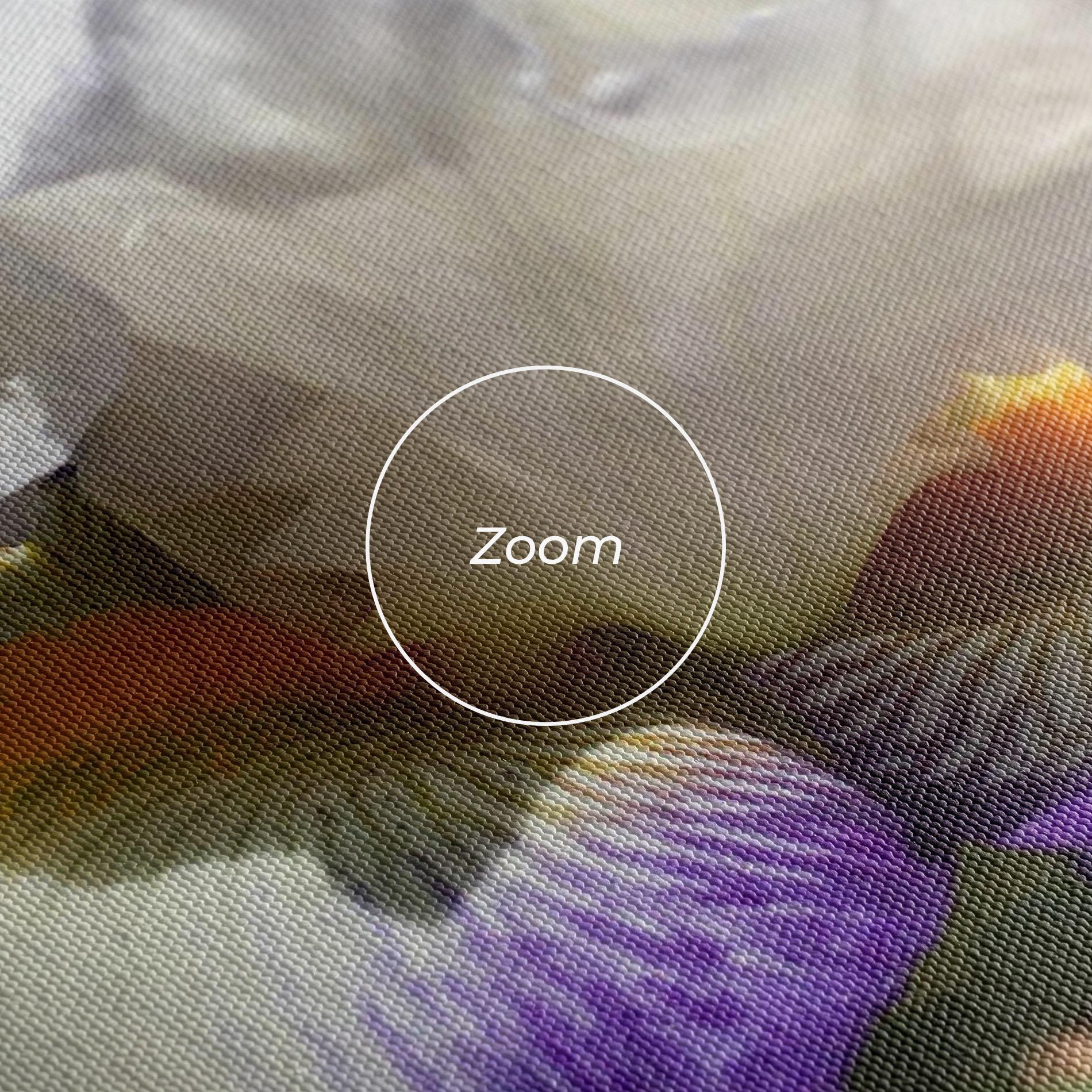 Tablou Canvas Garden White Purple Irirs mockup 3