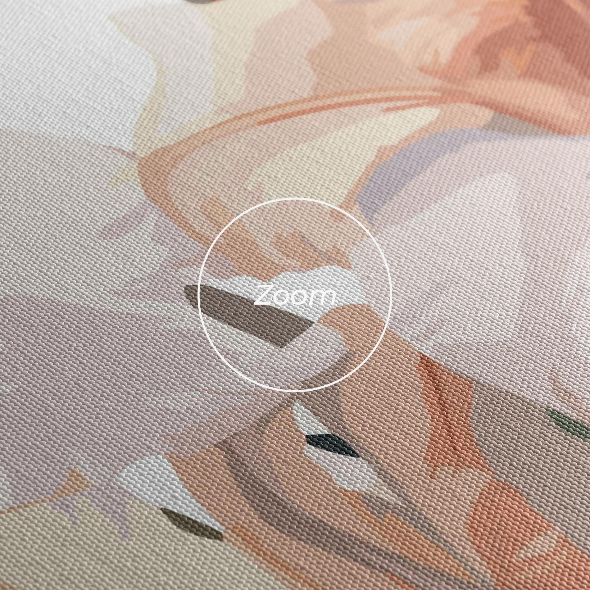 Tablou Canvas Light Orange Iris mockup 3