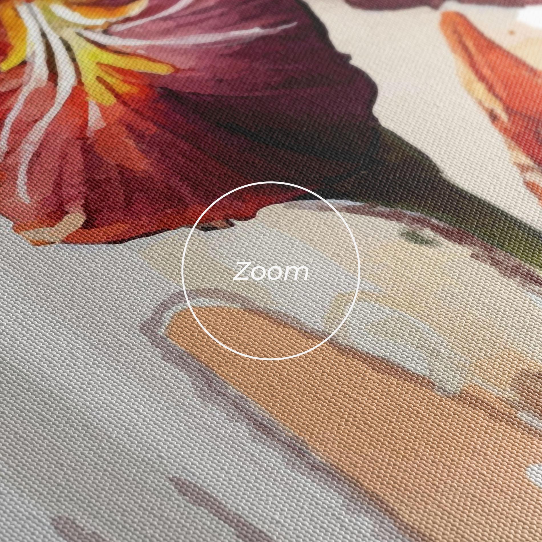 Tablou Canvas Orange Iris mockup 3