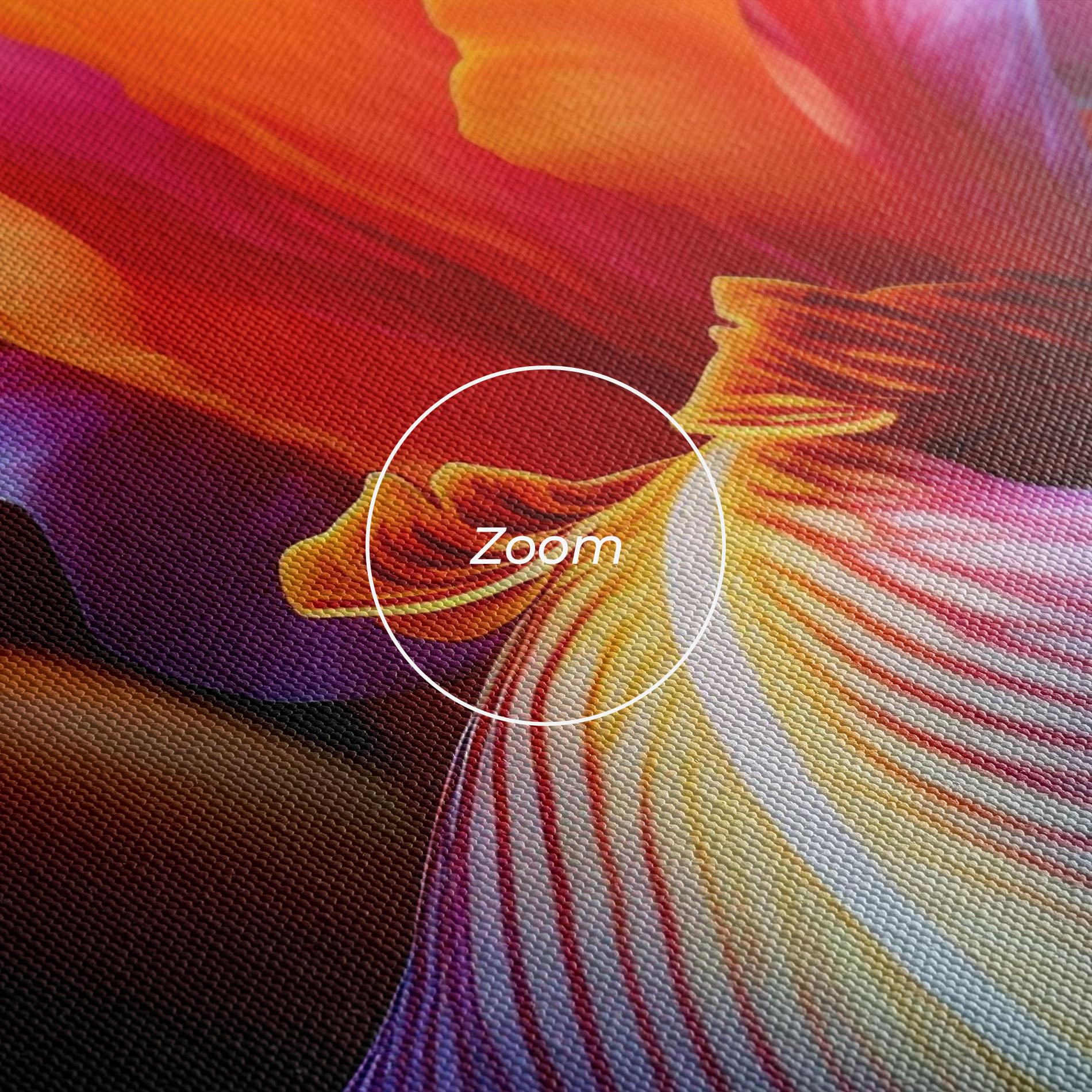 Tablou Canvas Orange Purple Iris mockup 3