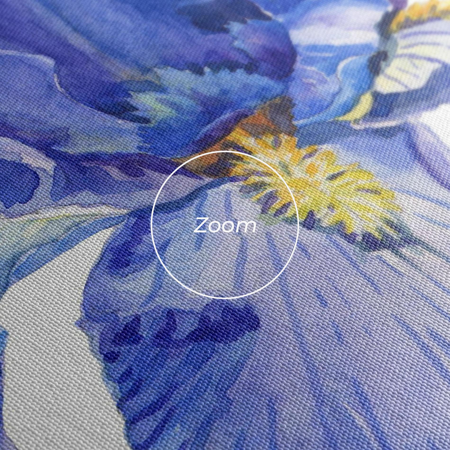 Tablou Canvas Purple Iris On White mockup 3