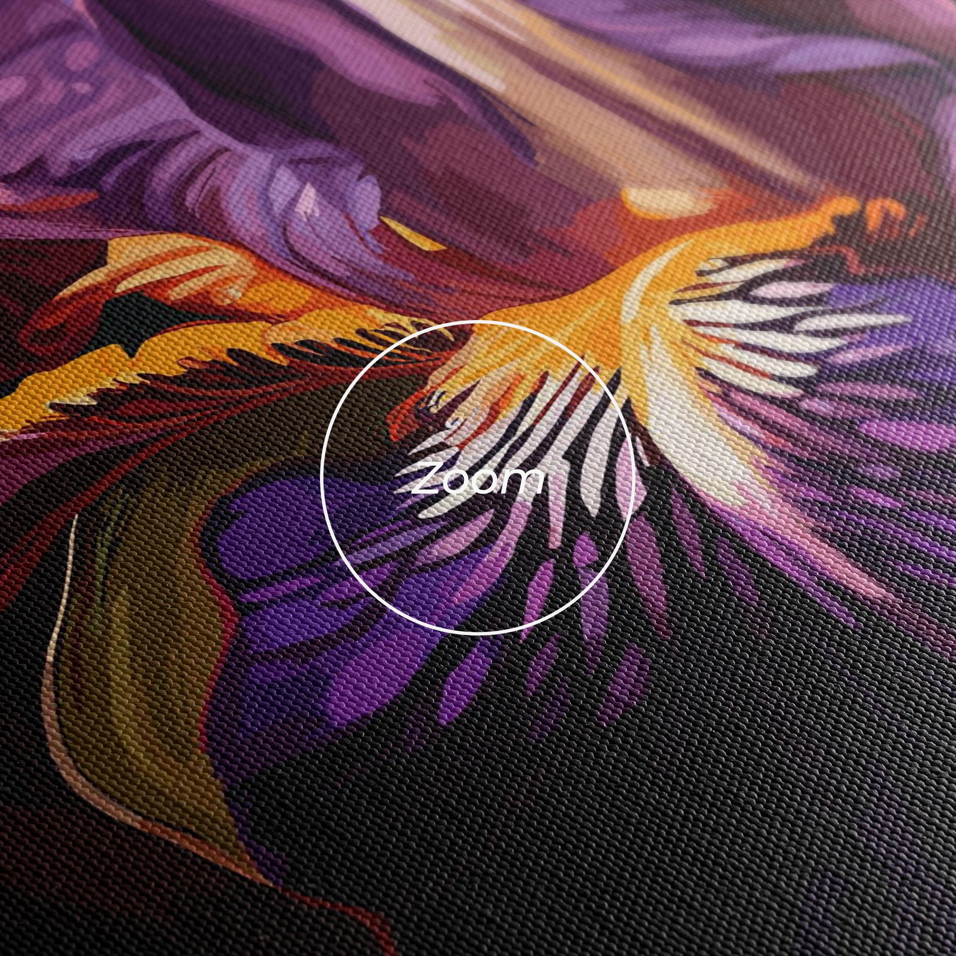 Tablou Canvas Purple Orange Iris mockup 3