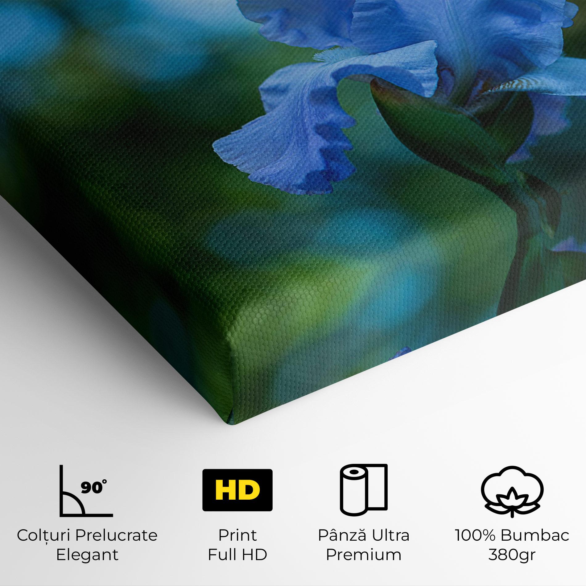 Tablou Canvas Blue Iris In The Garden mockup 4