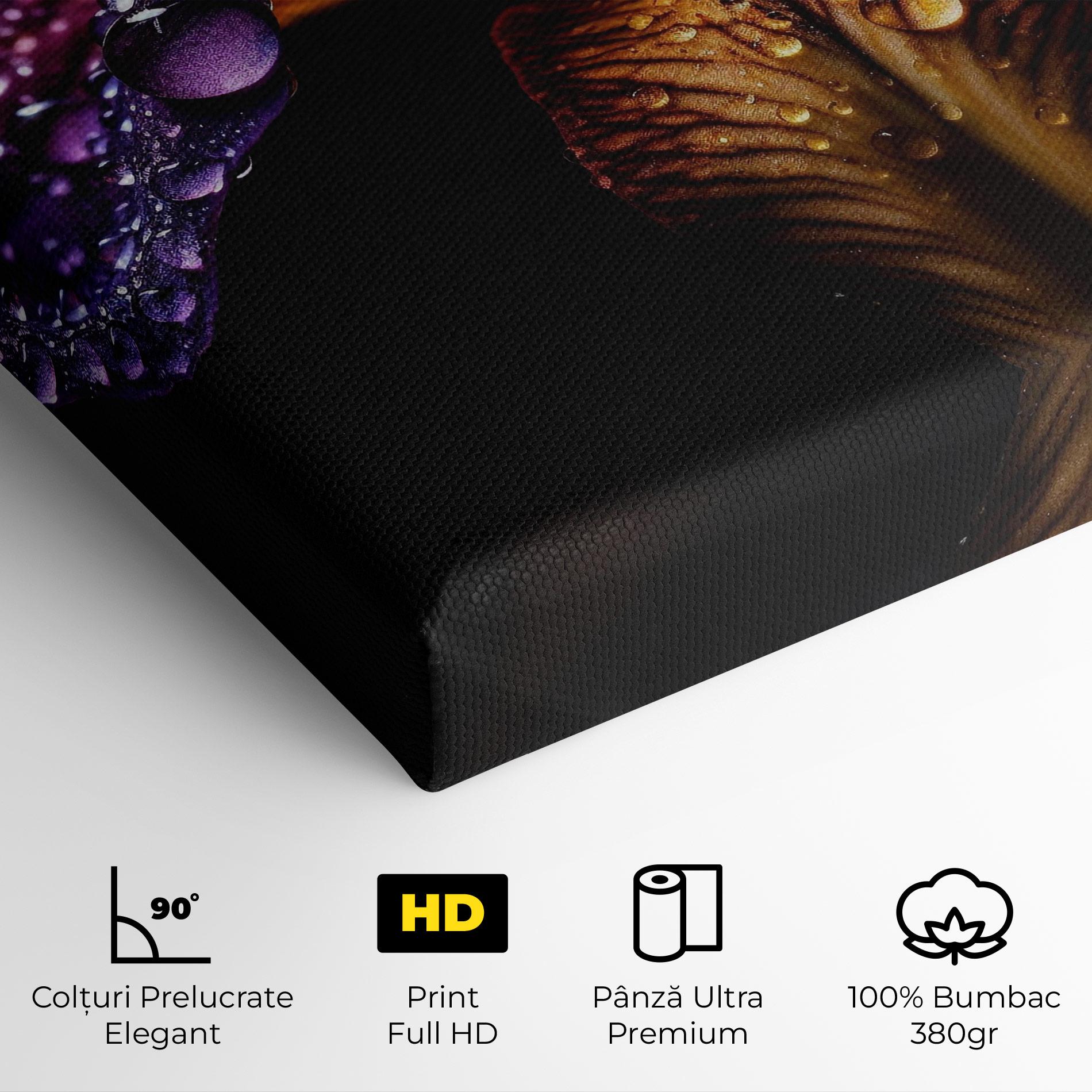 Tablou Canvas Dark Iris After Rain mockup 4