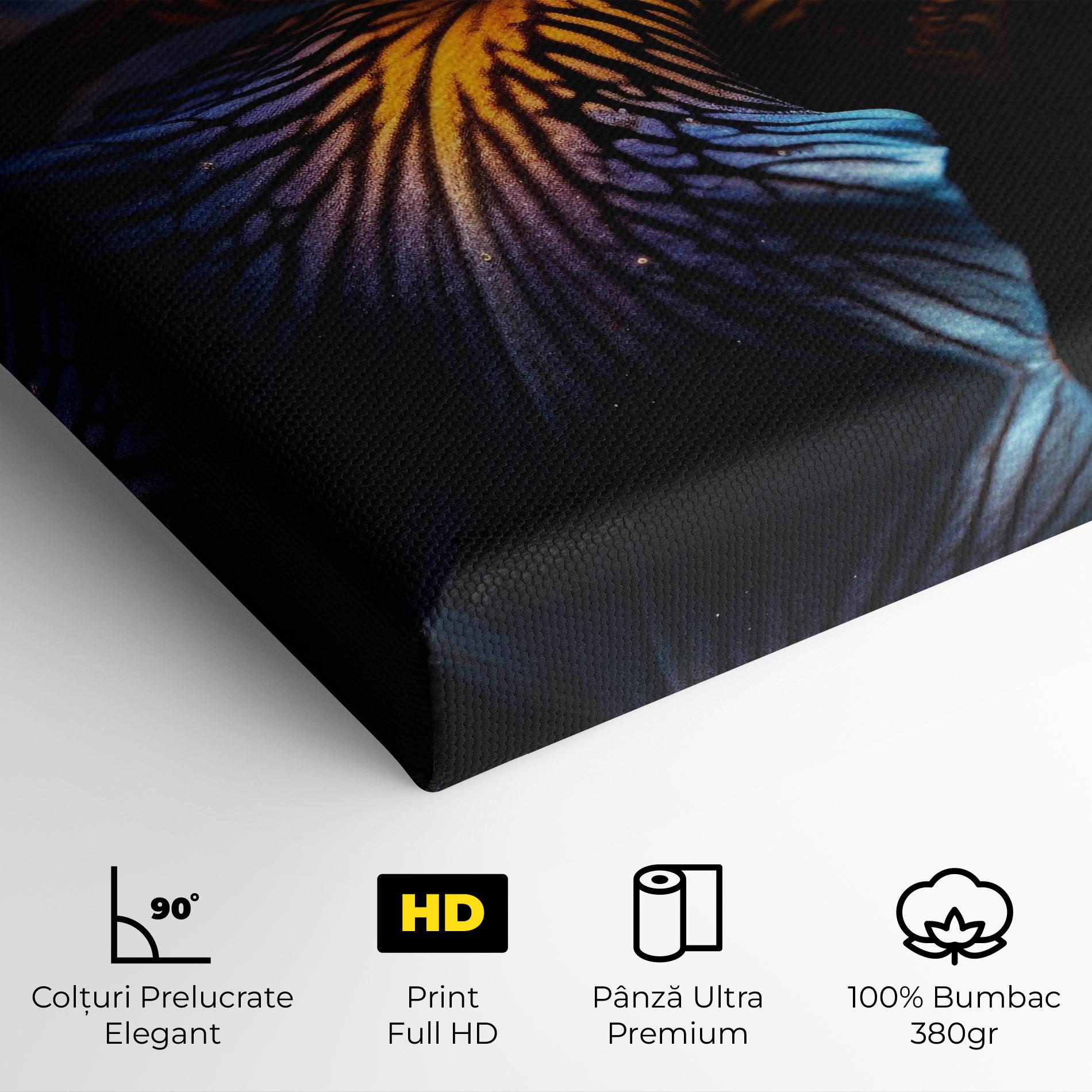 Tablou Canvas Dark Yellow Iris mockup 4