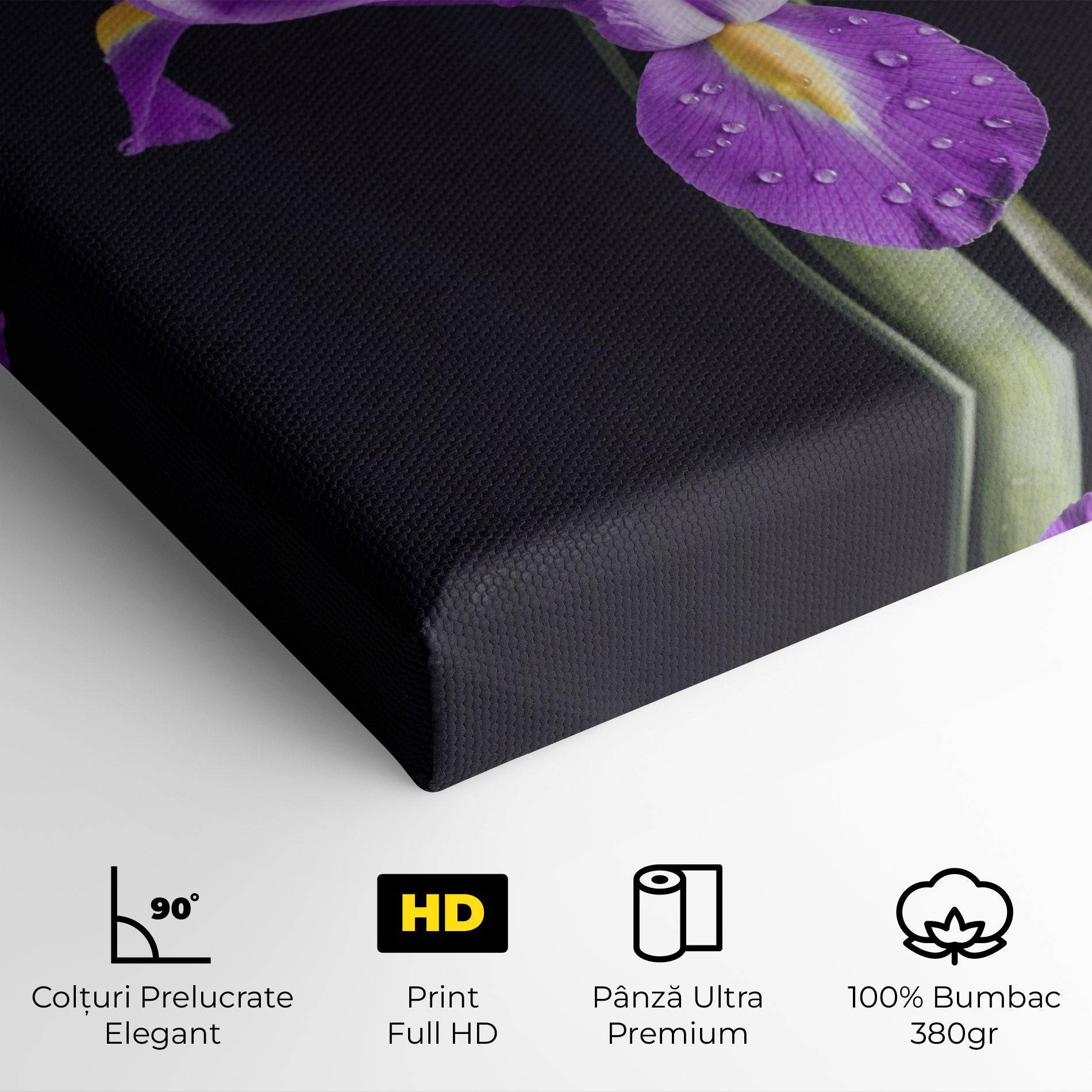 Tablou Canvas Fresh Purple Iris mockup 4