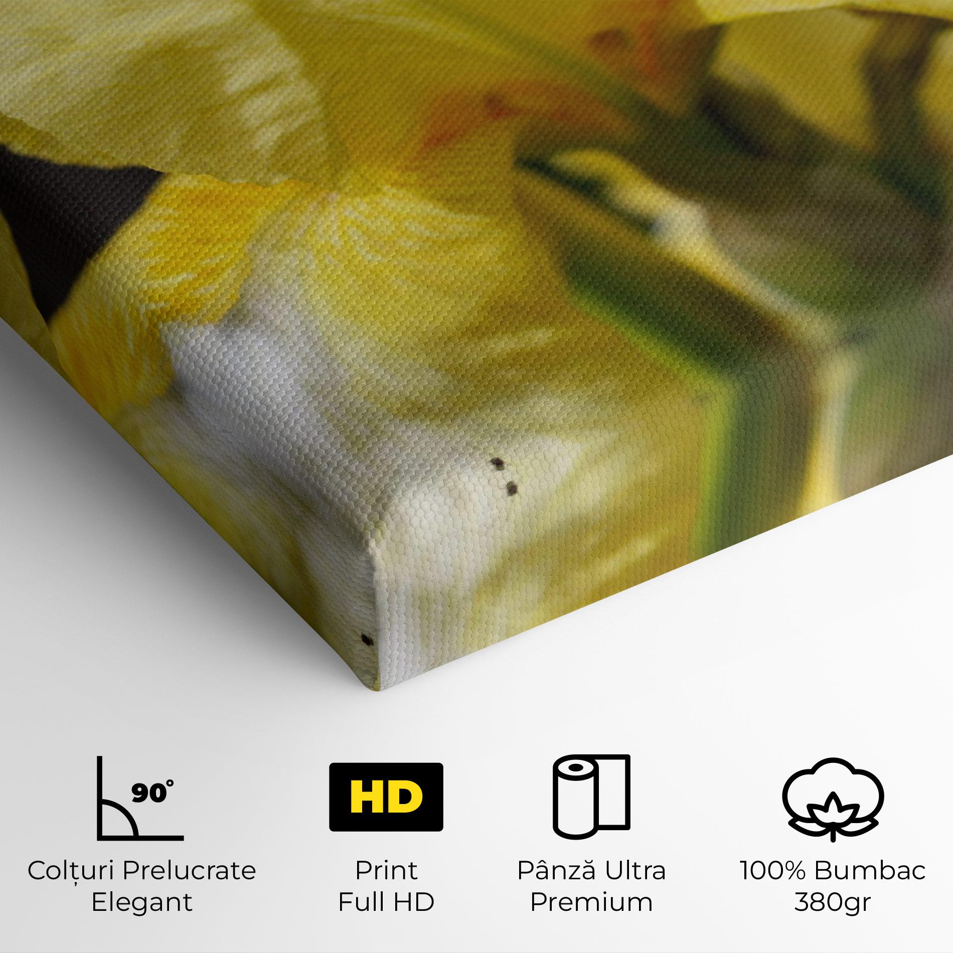 Tablou Canvas Garden Yellow Iris mockup 4