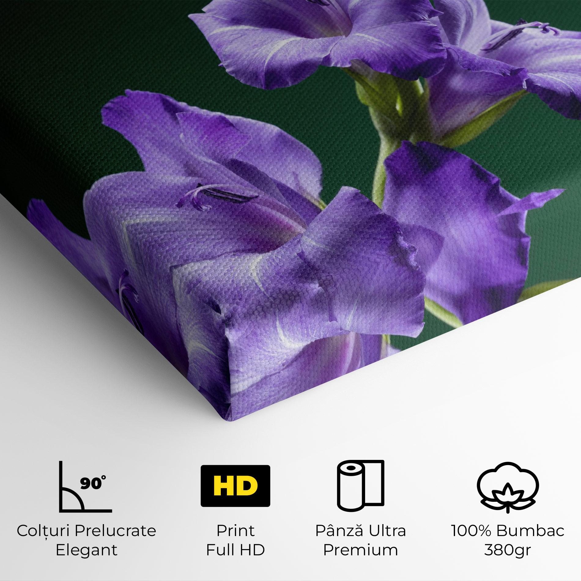 Tablou Canvas Iris On Green mockup 4