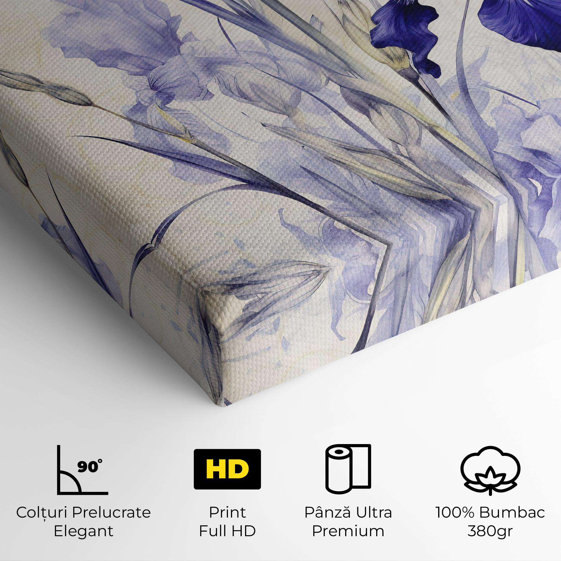 Tablou Canvas Irises Painting mockup 4