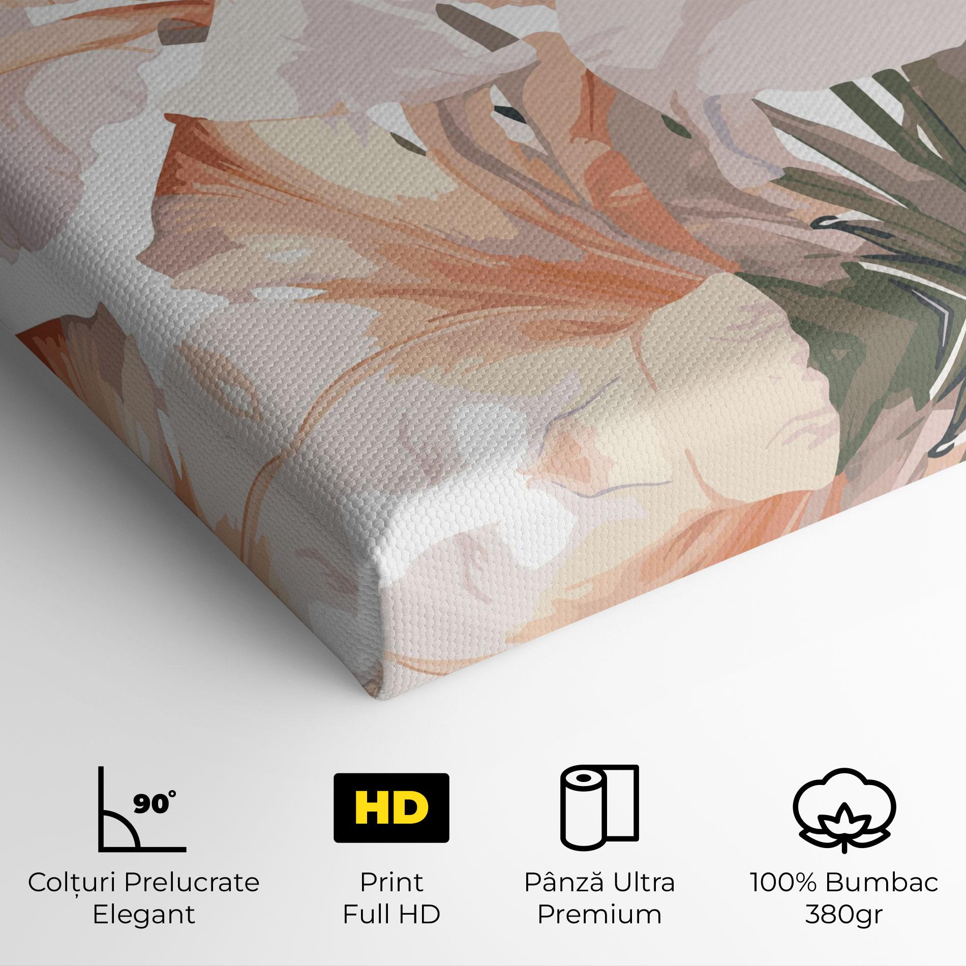 Tablou Canvas Light Orange Iris mockup 4