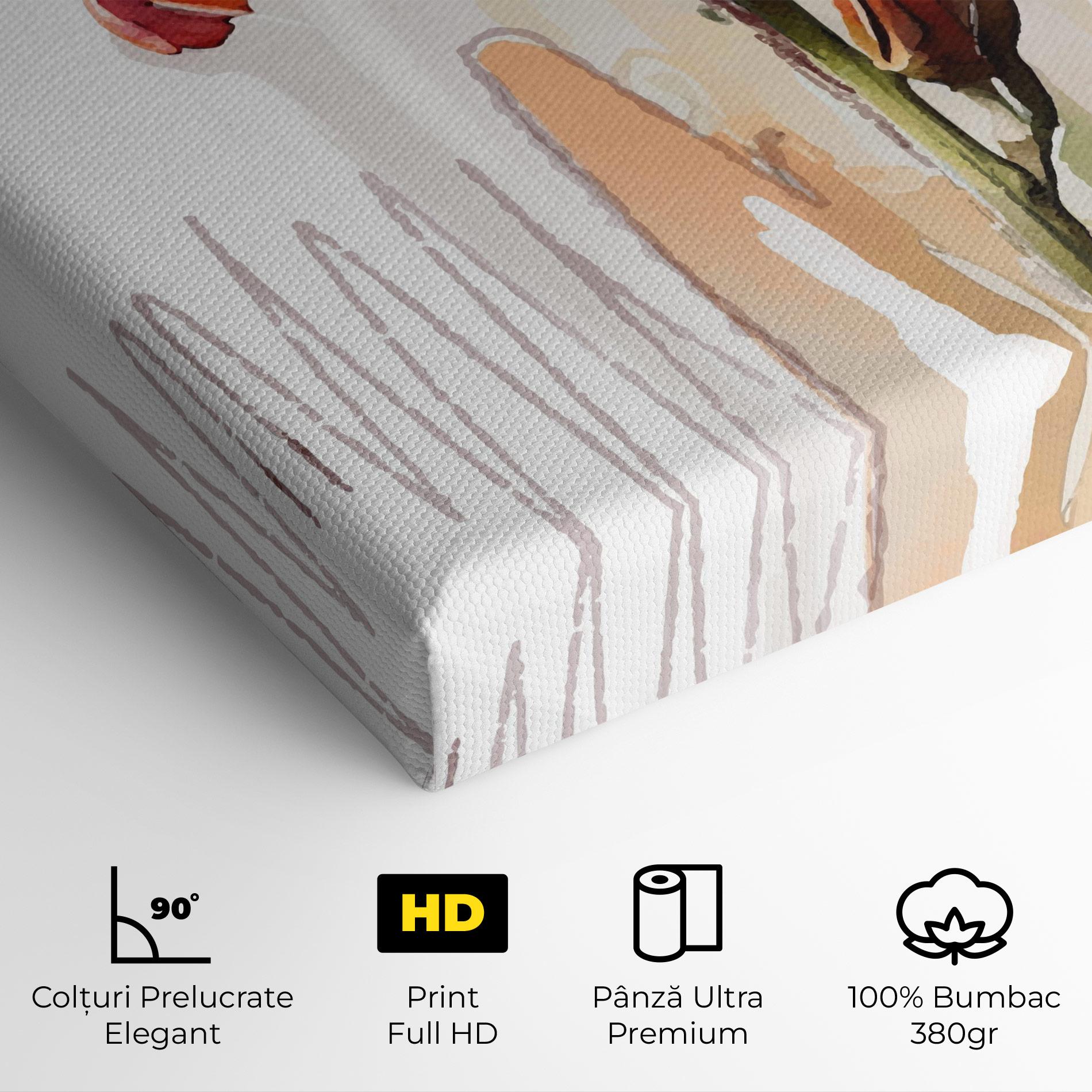 Tablou Canvas Orange Iris mockup 4