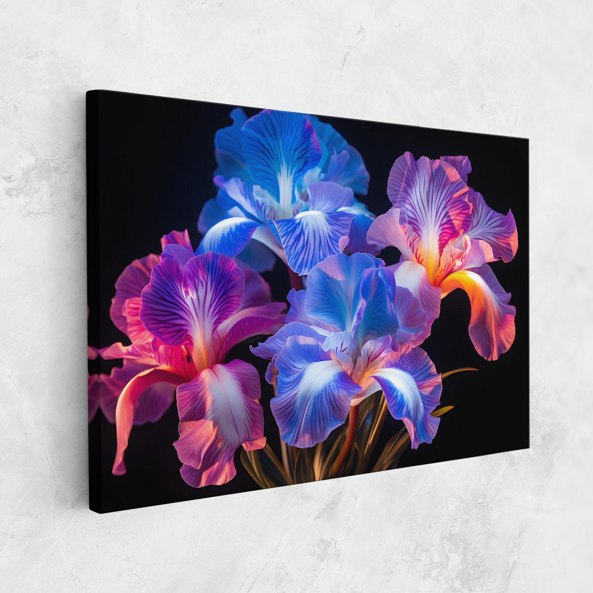 Tablou Canvas Blue Light Iris mockup 1