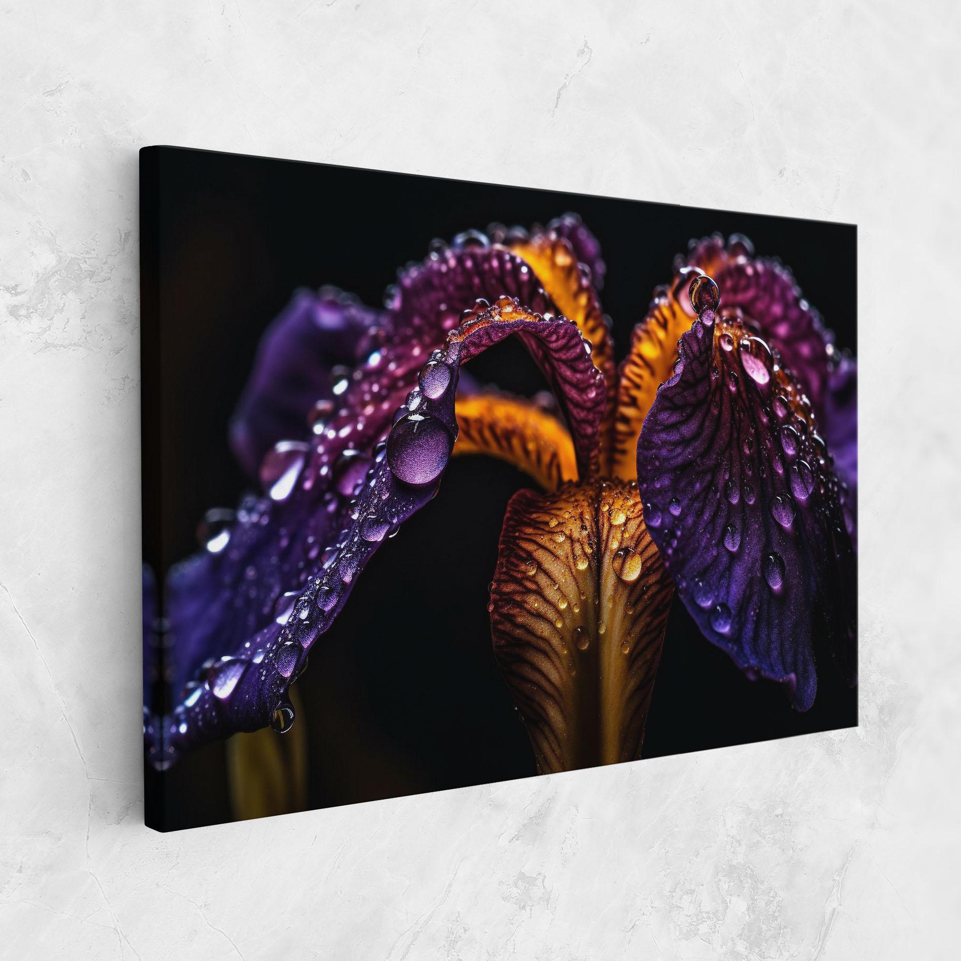 Tablou Canvas Dark Iris After Rain mockup 1
