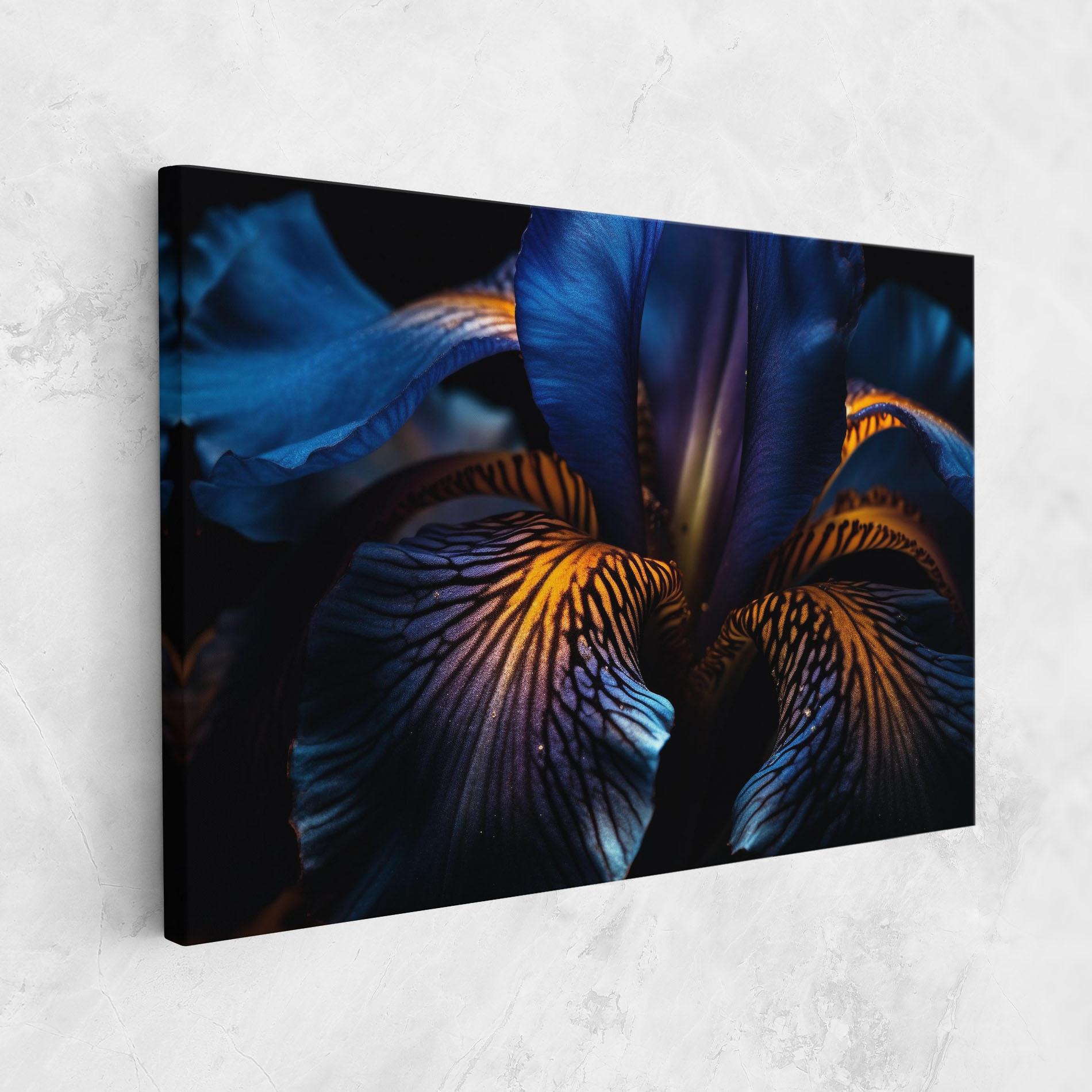 Tablou Canvas Dark Yellow Iris mockup 1