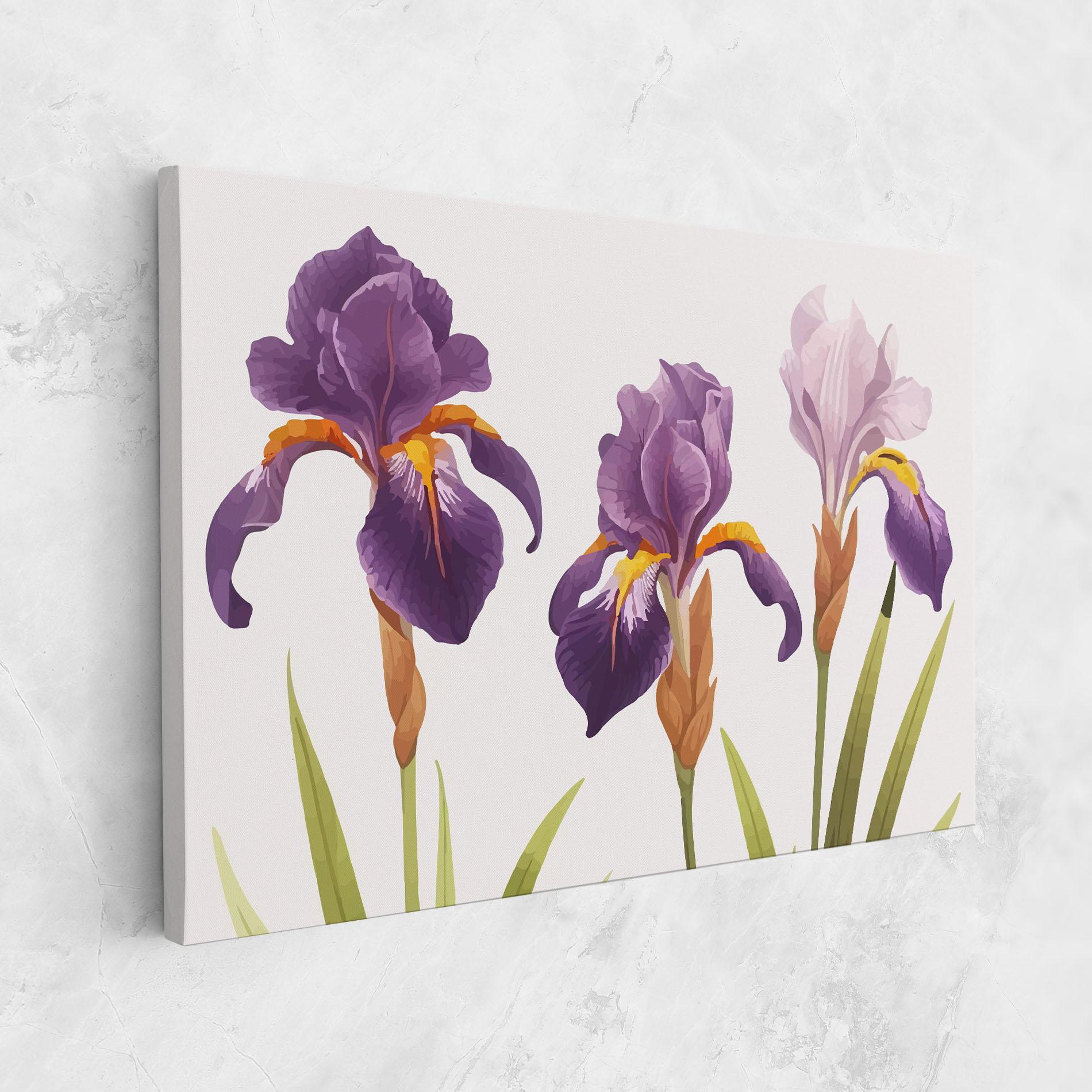 Tablou Canvas Iris Leaf mockup 1