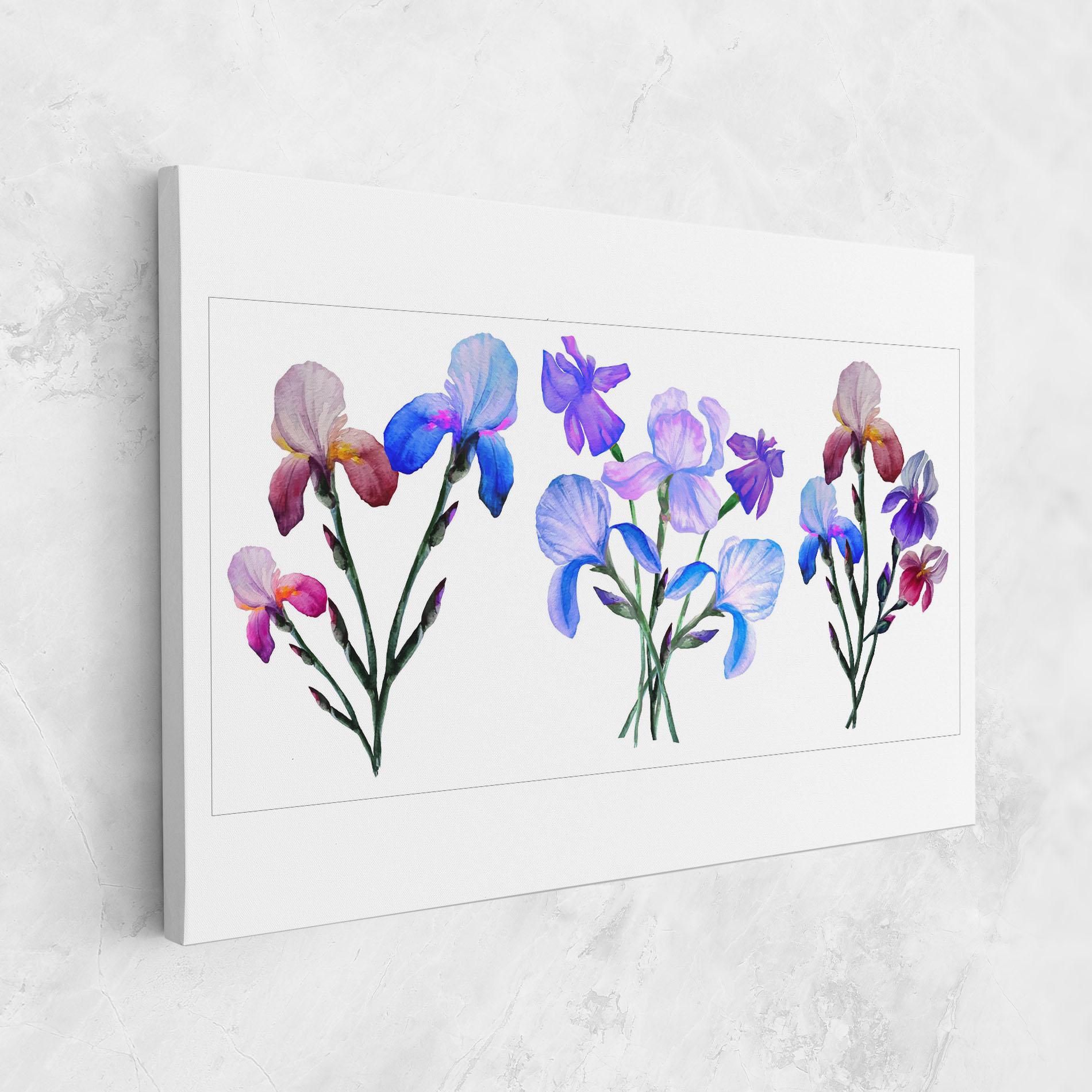 Tablou Canvas Iris Set mockup 1