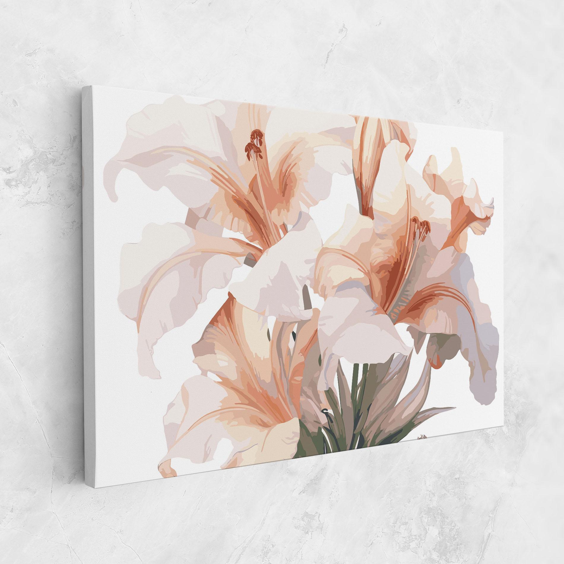 Tablou Canvas Light Orange Iris mockup 1