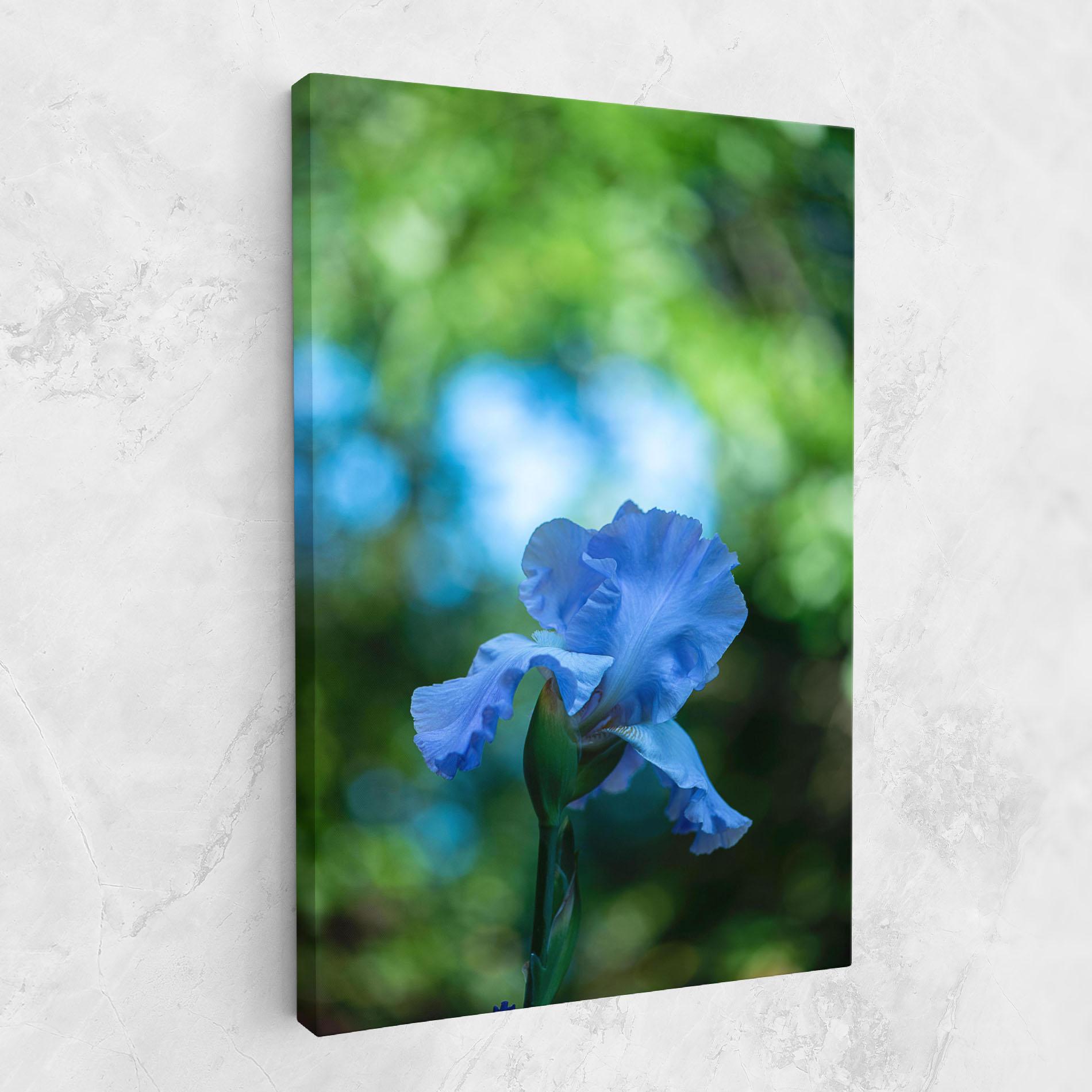Tablou Canvas Blue Iris In The Garden mockup 1