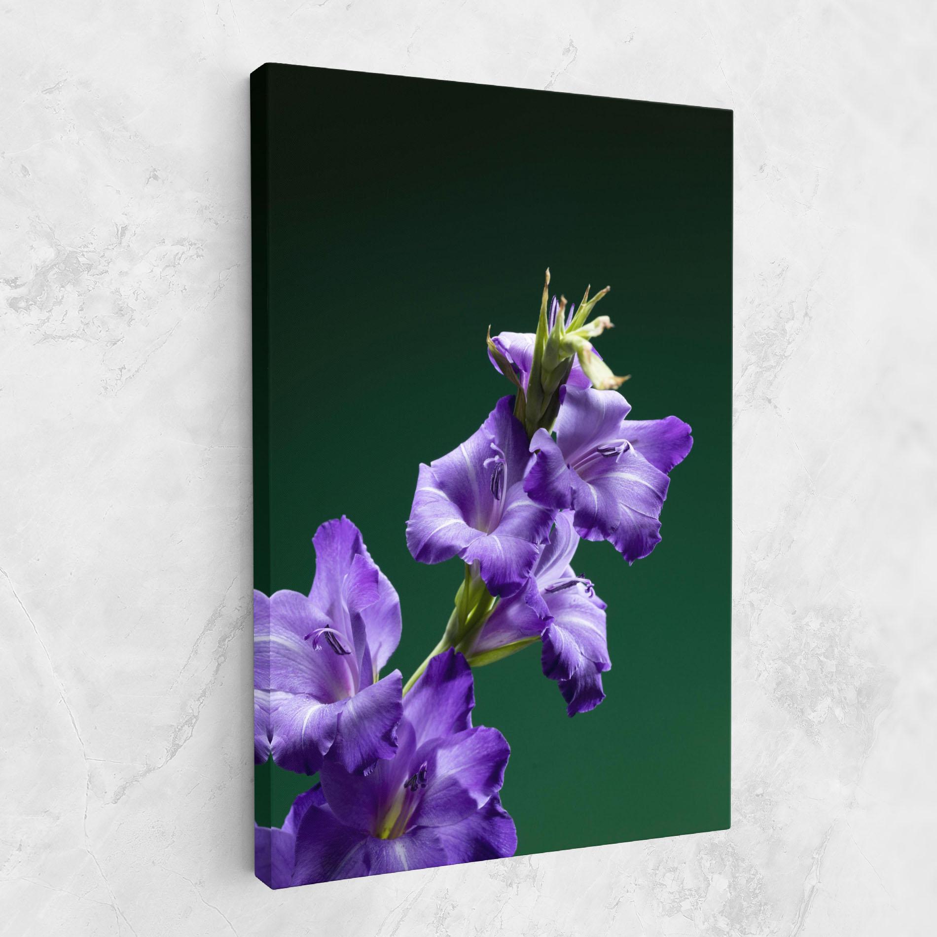 Tablou Canvas Iris On Green mockup 1