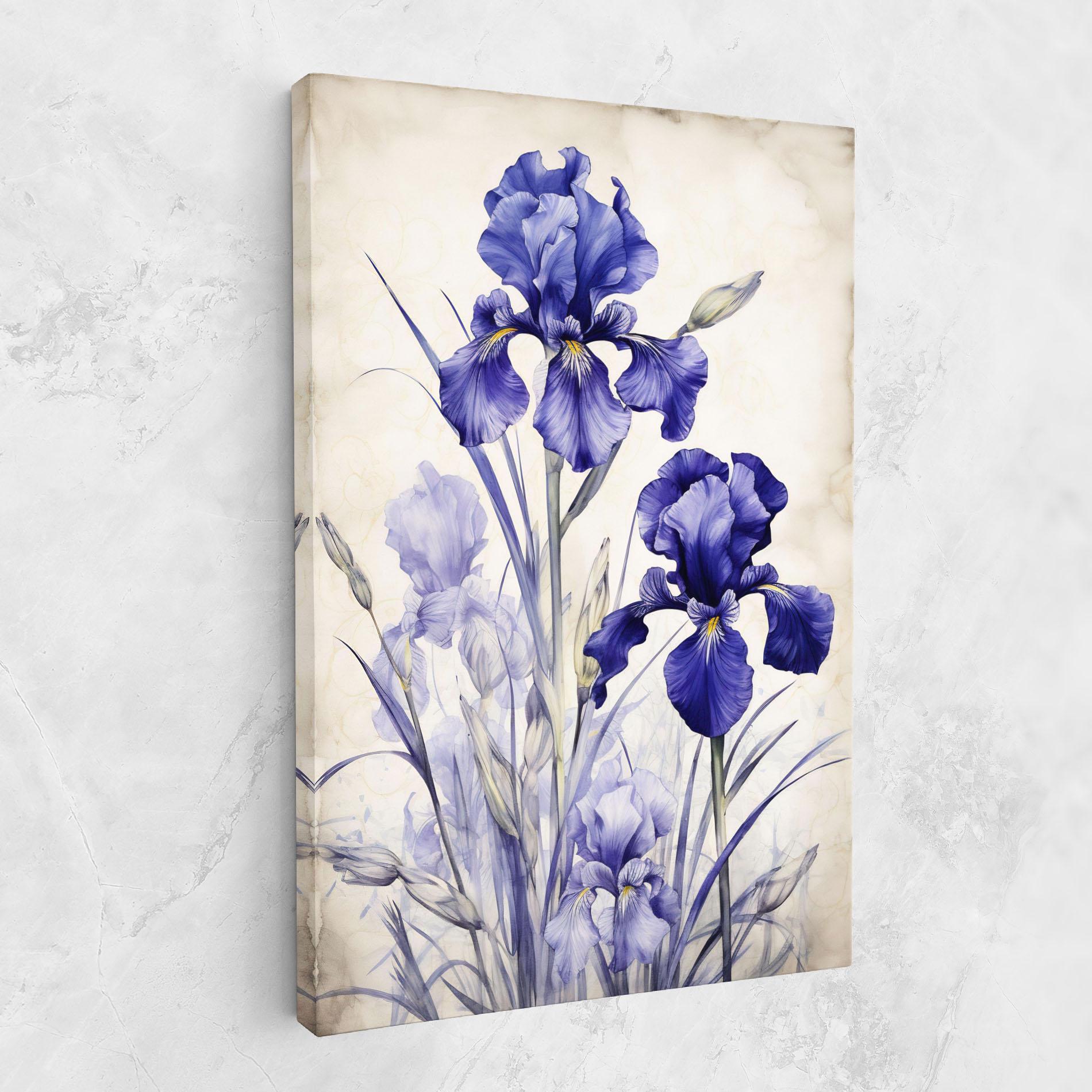 Tablou Canvas Irises Painting mockup 1