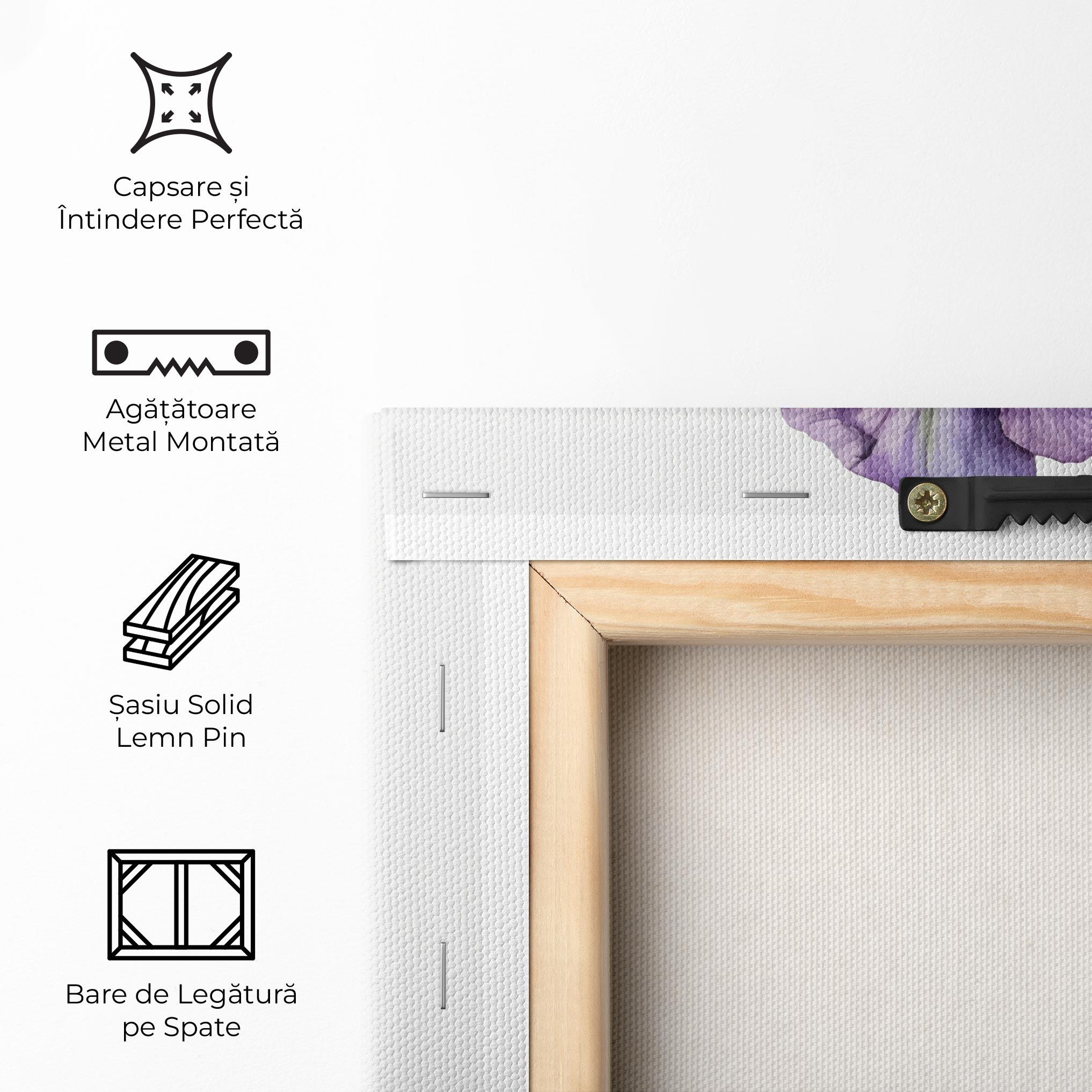 Tablou Canvas Beautiful Purple Iris mockup 5