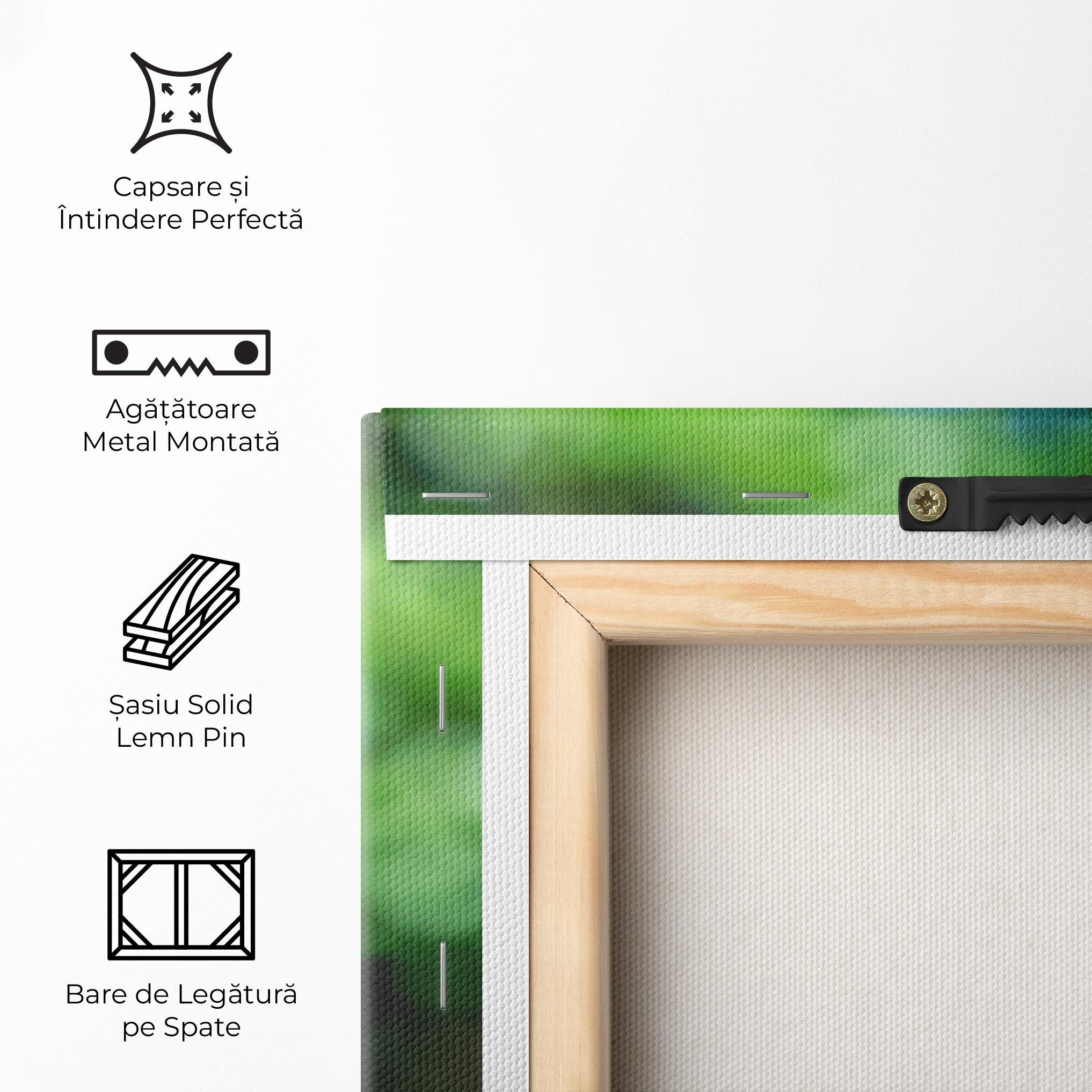 Tablou Canvas Blue Iris In The Garden mockup 5