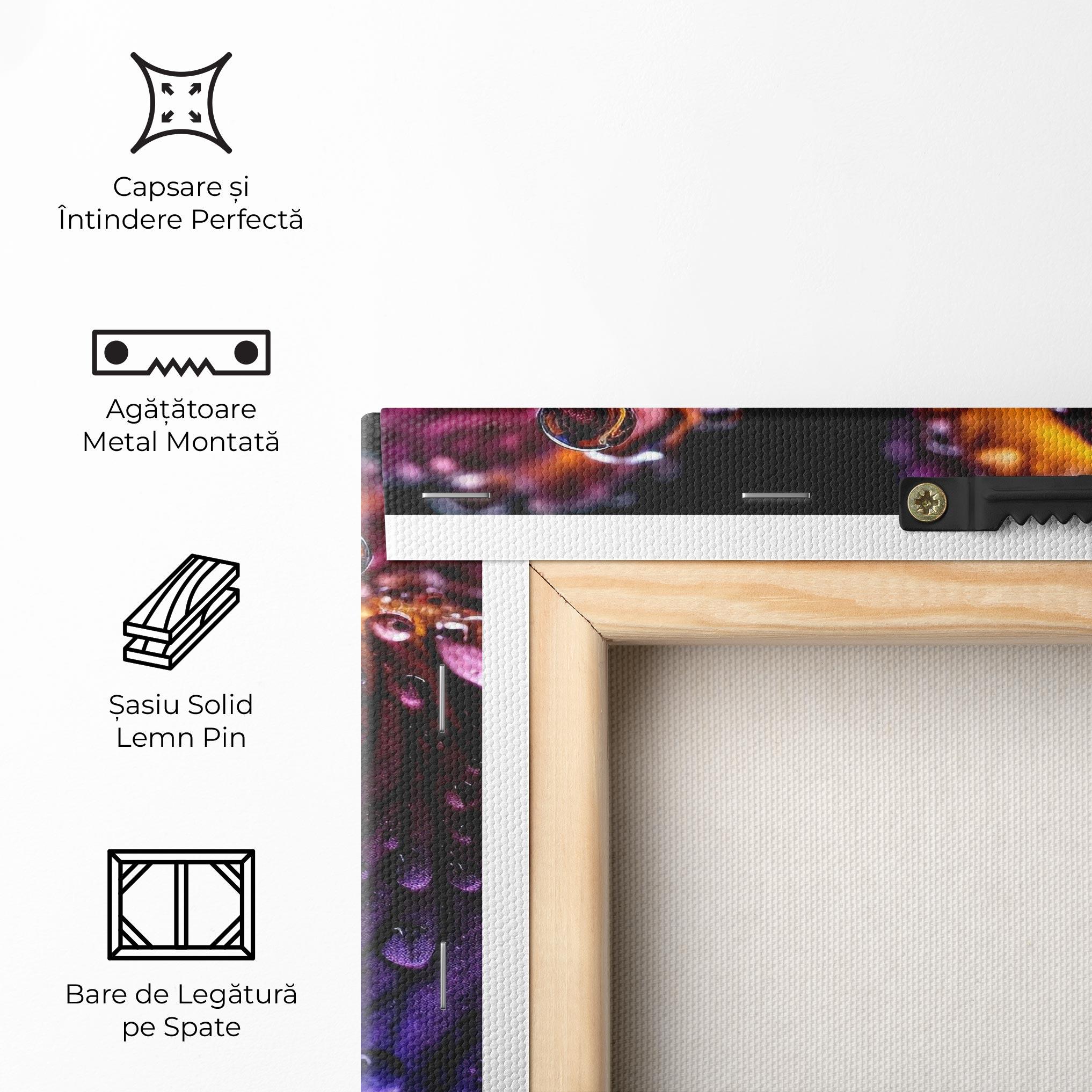 Tablou Canvas Dark Iris After Rain mockup 5