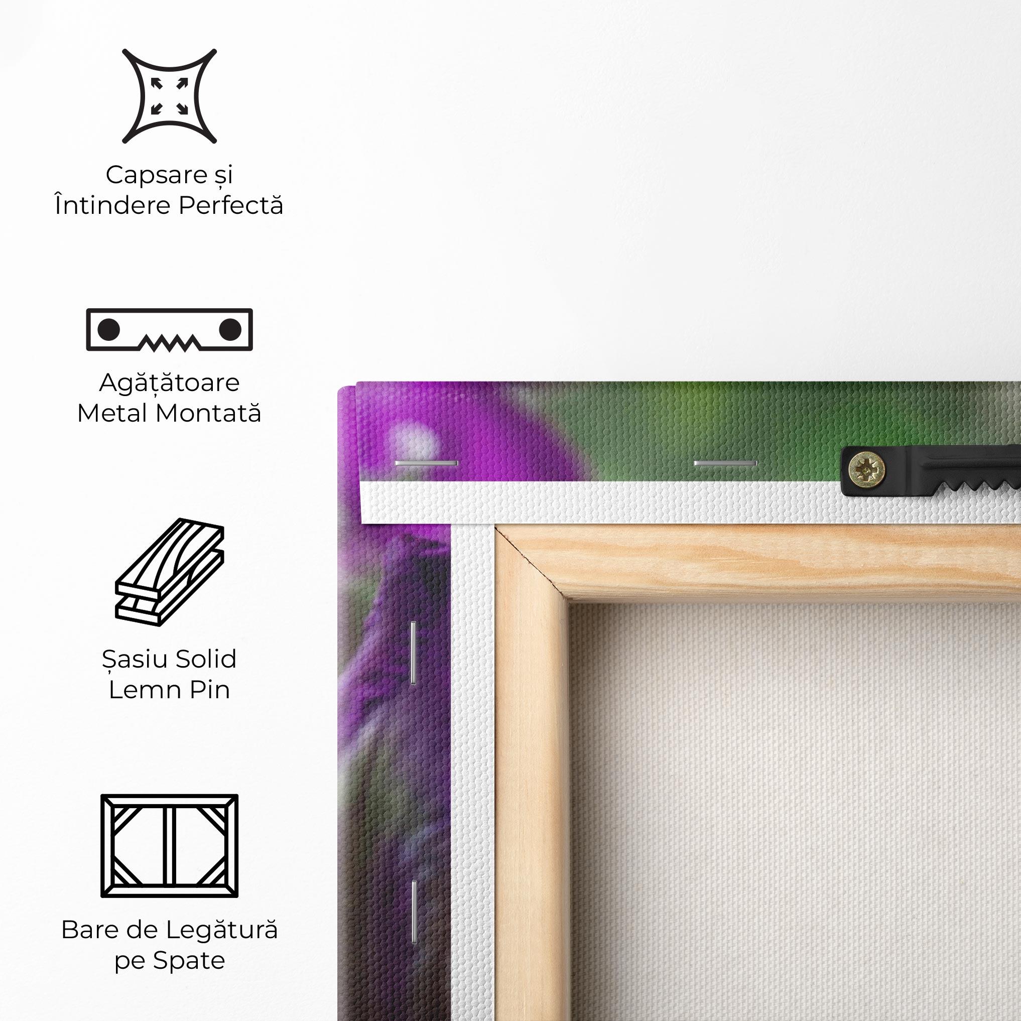 Tablou Canvas Dark Pink Iris mockup 5