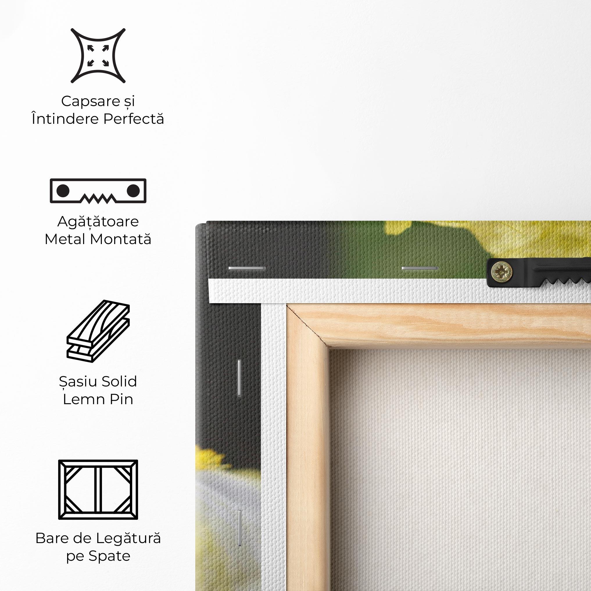 Tablou Canvas Garden Yellow Iris mockup 5