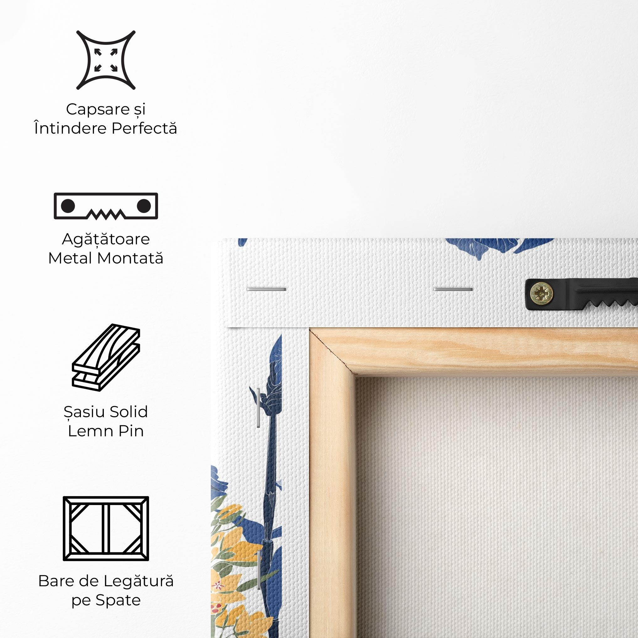 Tablou Canvas Iris Blue Art mockup 5