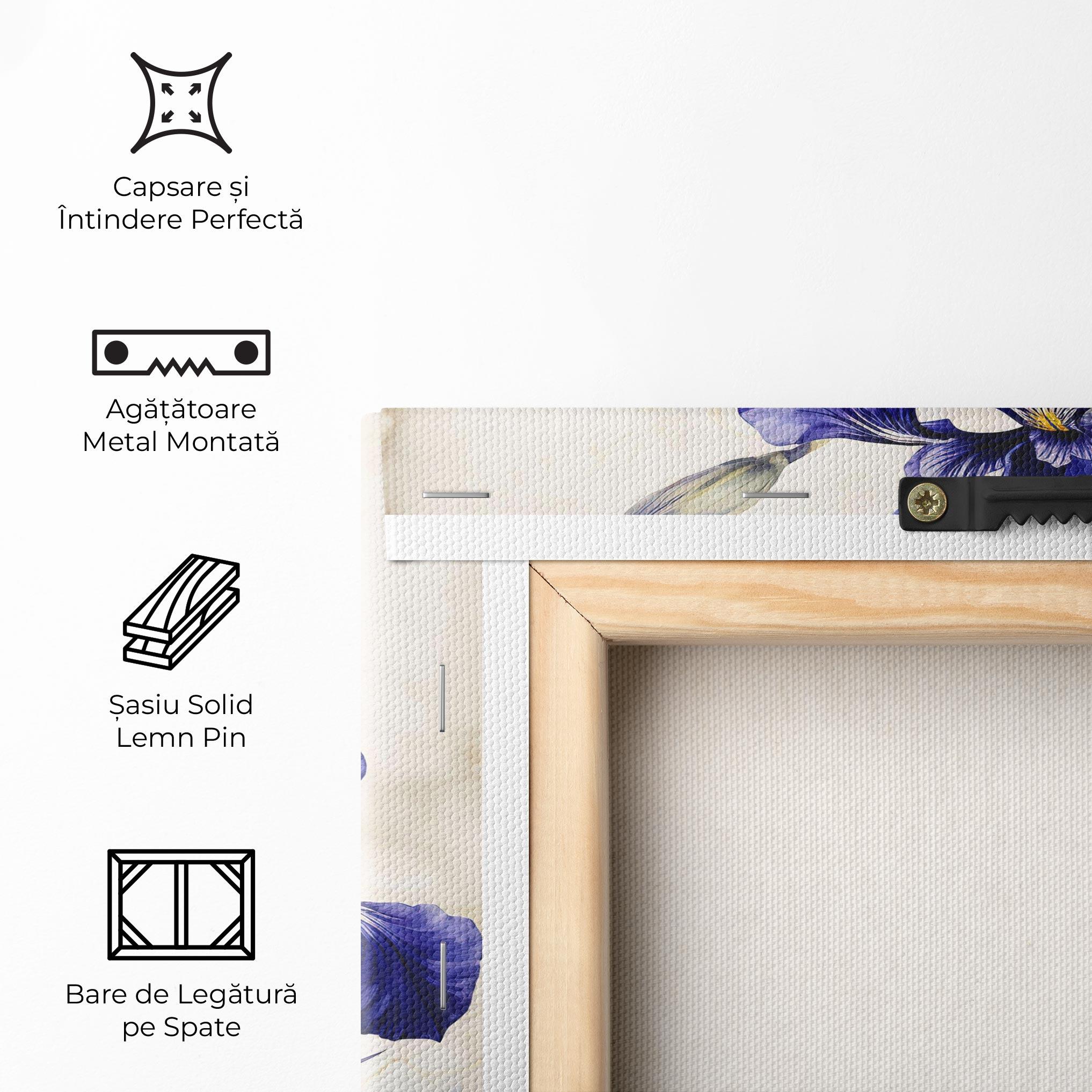 Tablou Canvas Irises Painting mockup 5