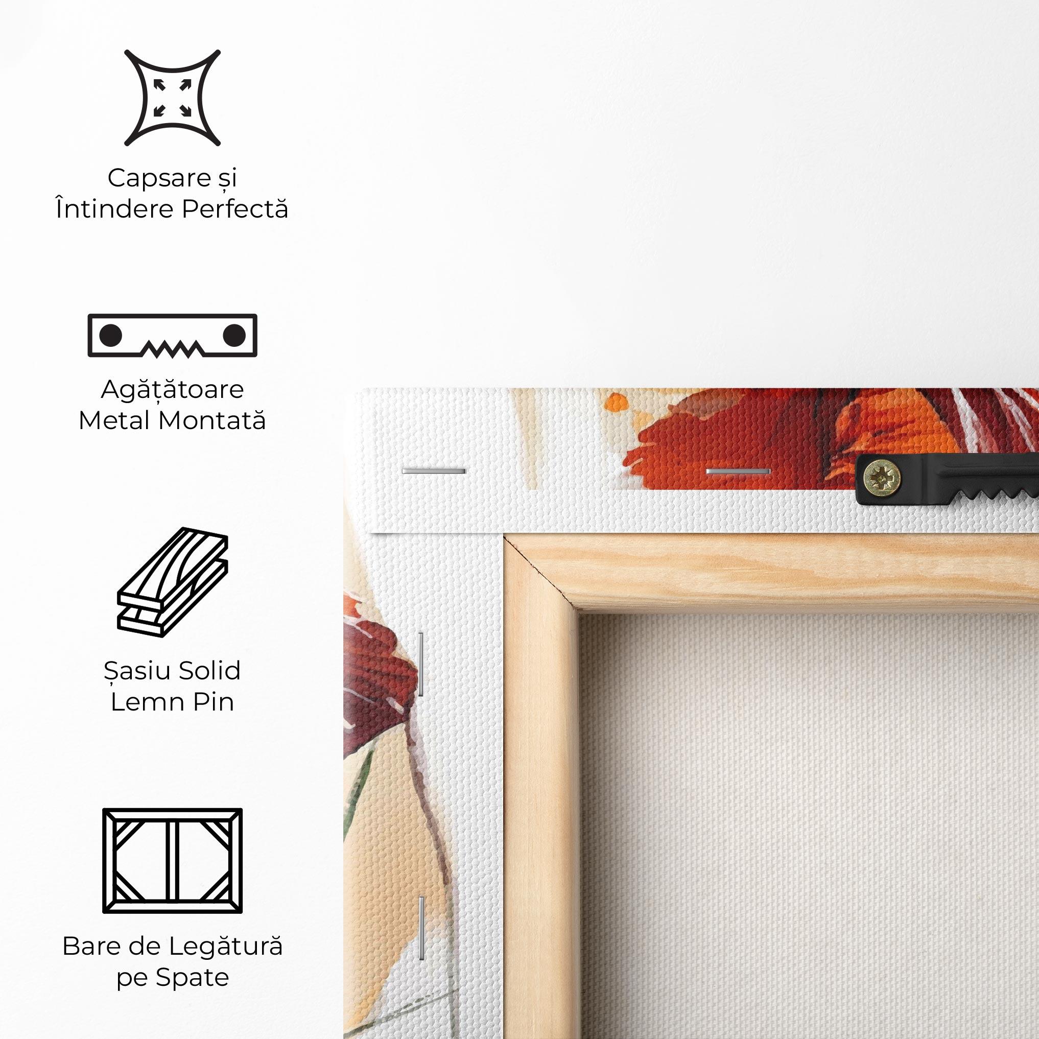 Tablou Canvas Orange Iris mockup 5