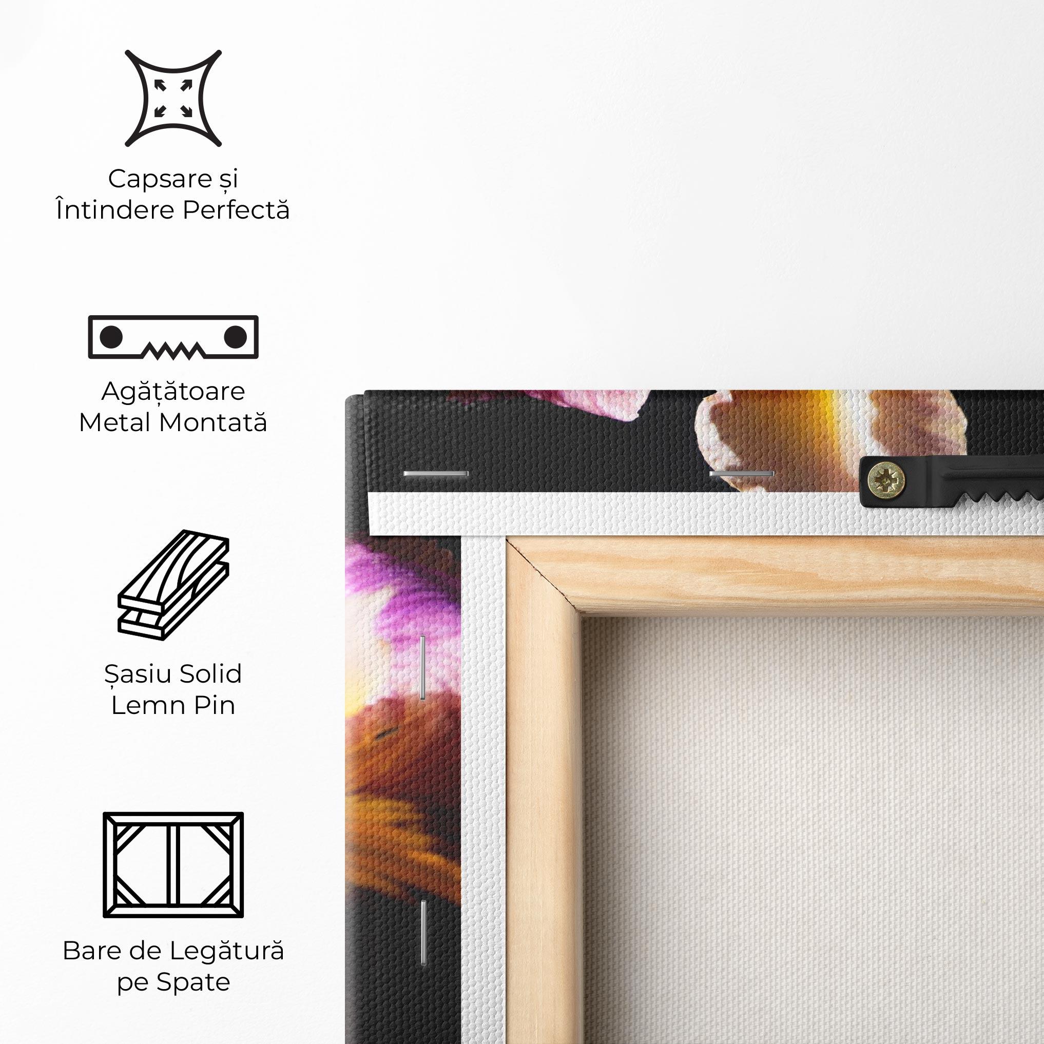 Tablou Canvas Pastel Yellow Iris mockup 5