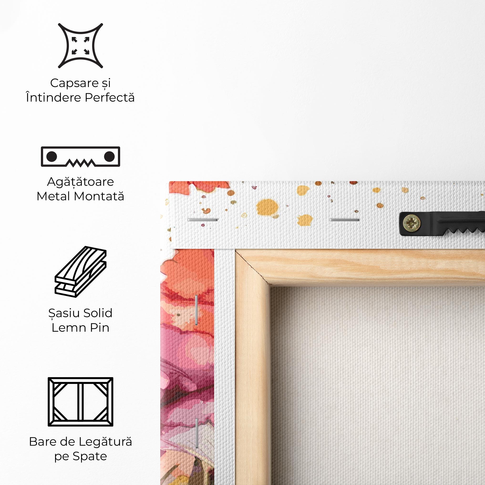 Tablou Canvas Pink Blue Iris mockup 5