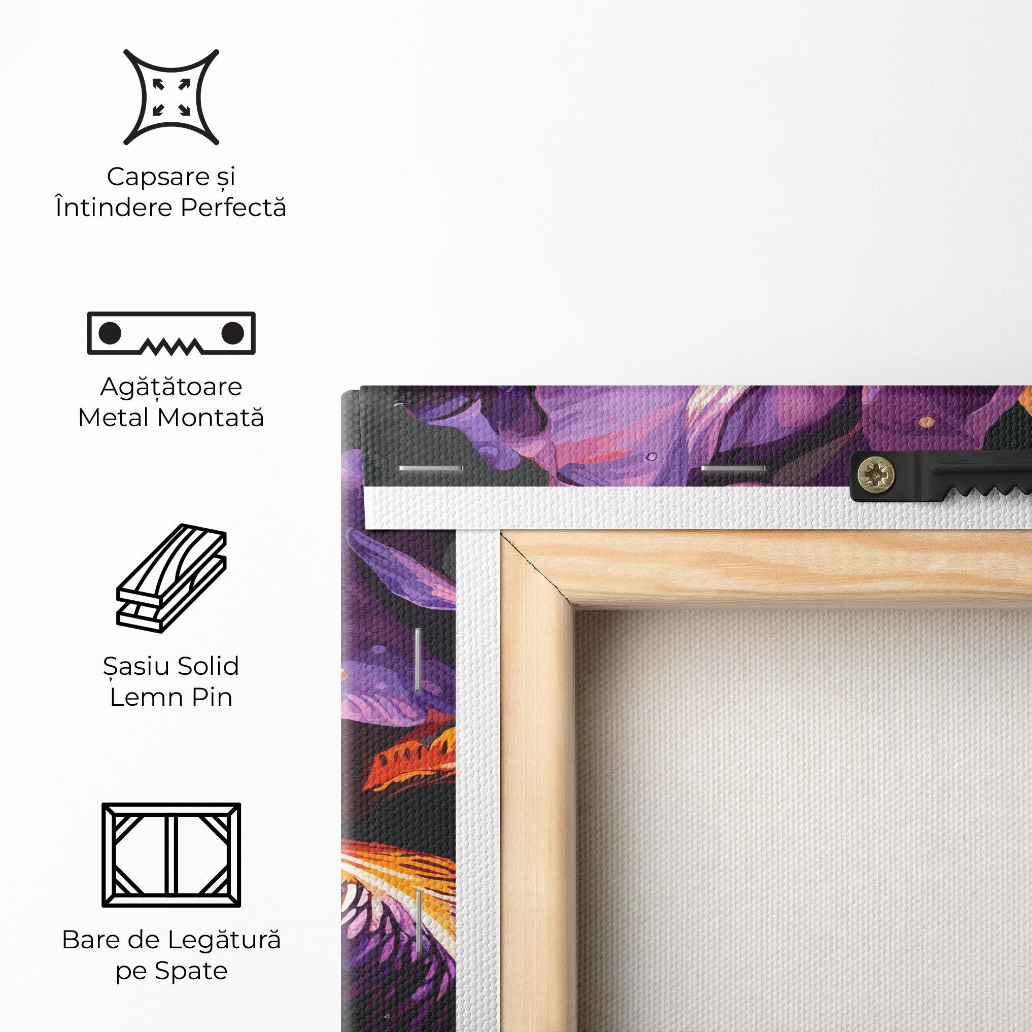 Tablou Canvas Purple Orange Iris mockup 5