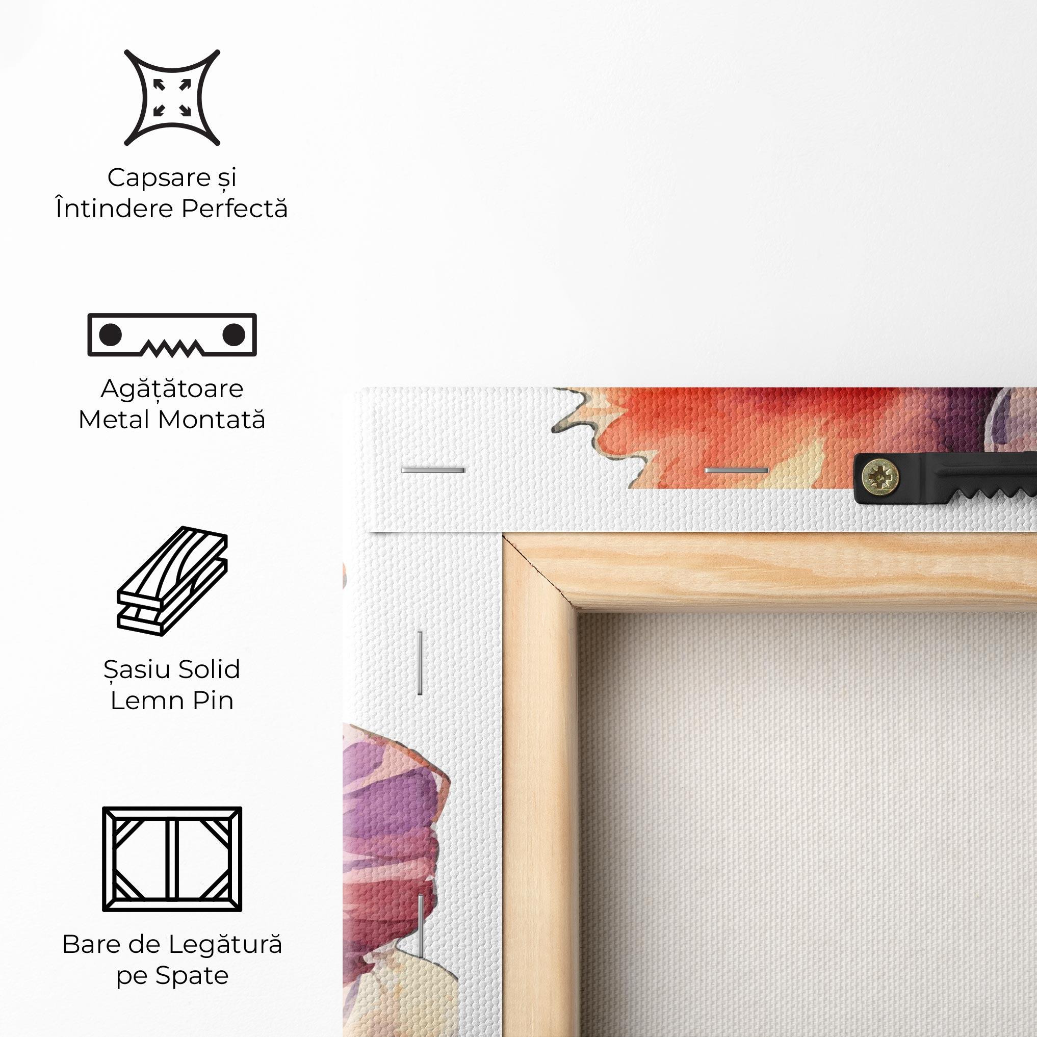 Tablou Canvas Watercolor Iris mockup 5