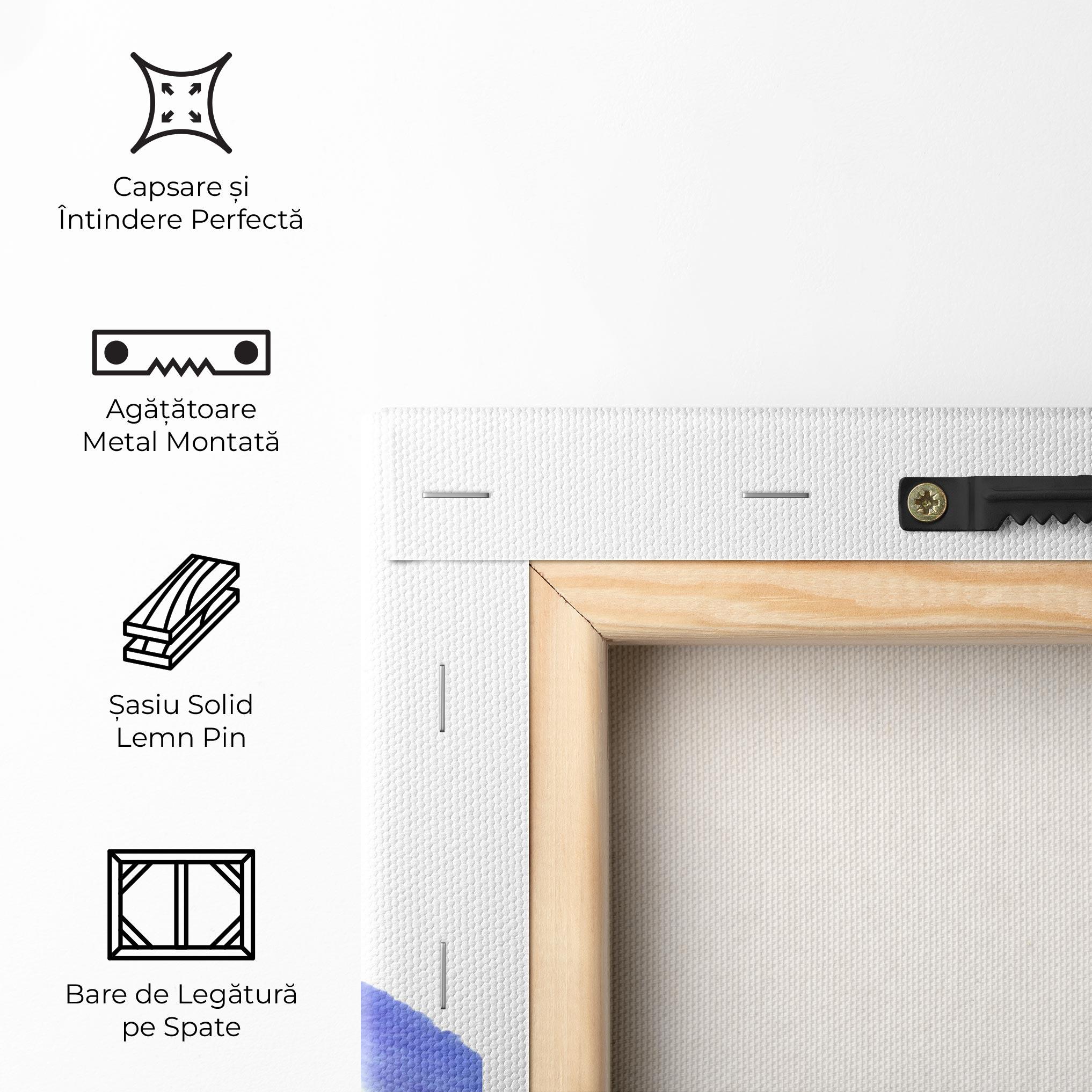 Tablou Canvas Yellow Color Iris mockup 5