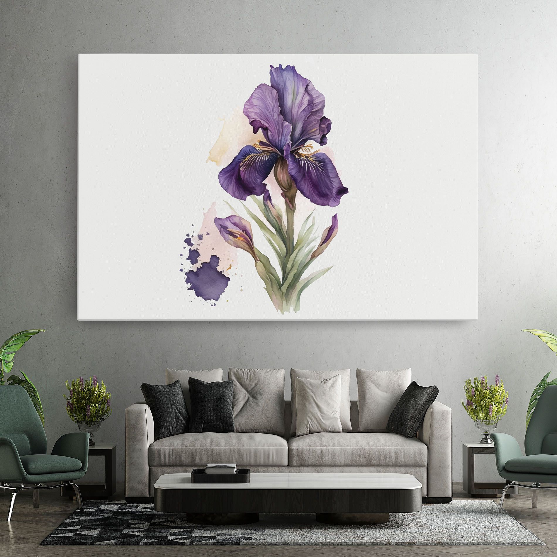 Beautiful Purple Iris mockup 7