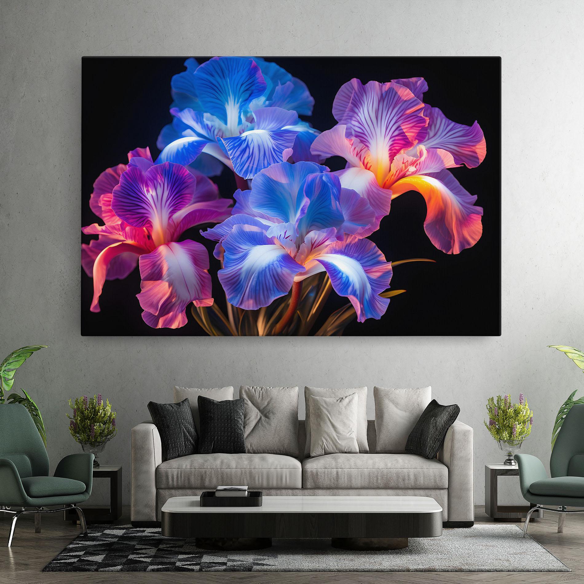 Tablou Canvas Blue Light Iris mockup 7