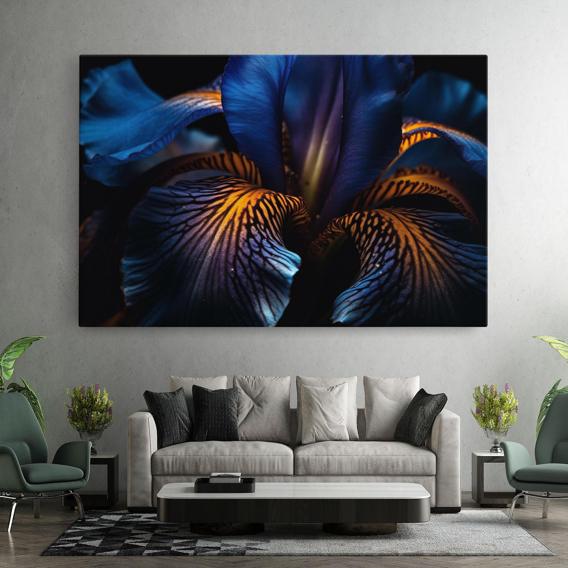 Tablou Canvas Dark Yellow Iris mockup 7