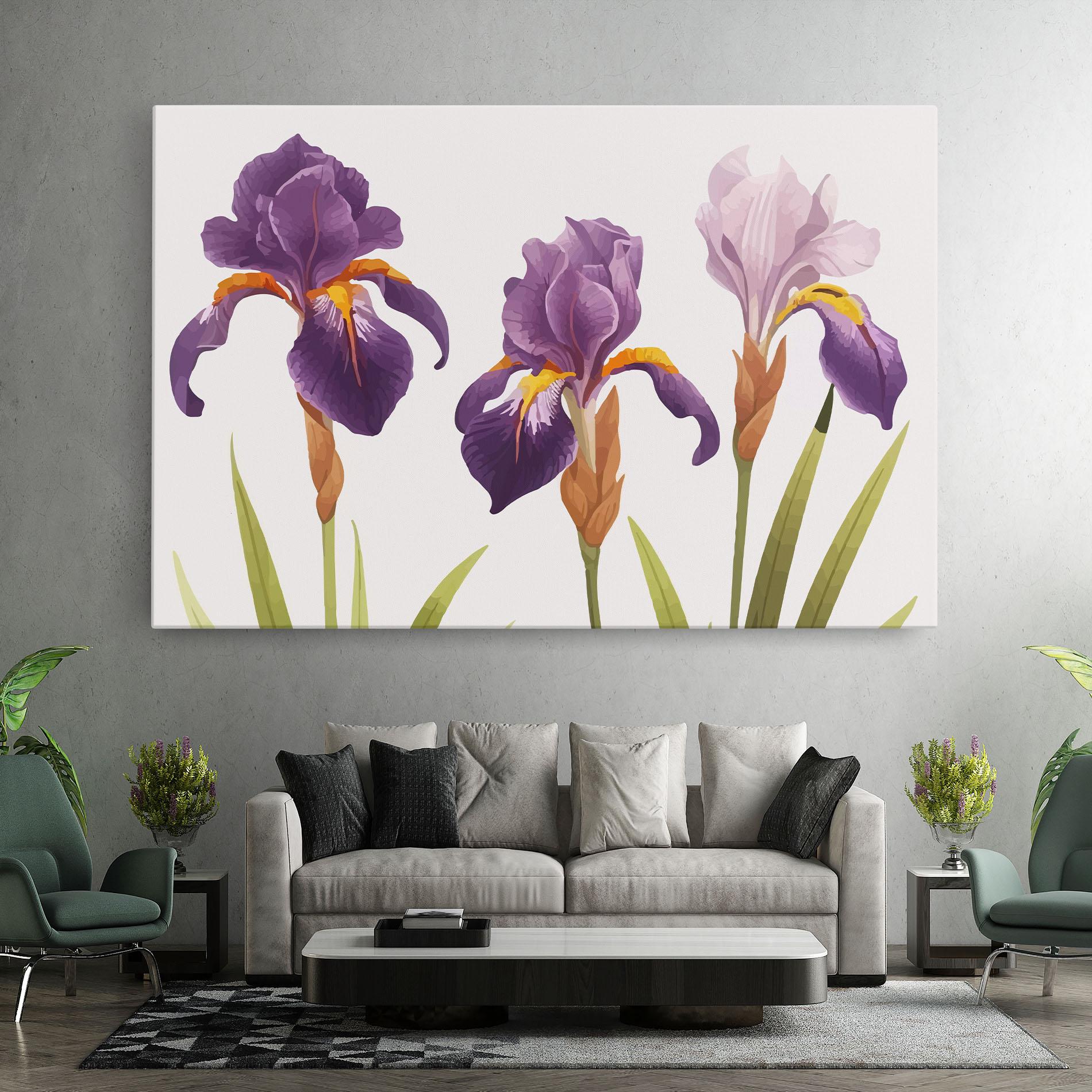 Tablou Canvas Iris Leaf mockup 7