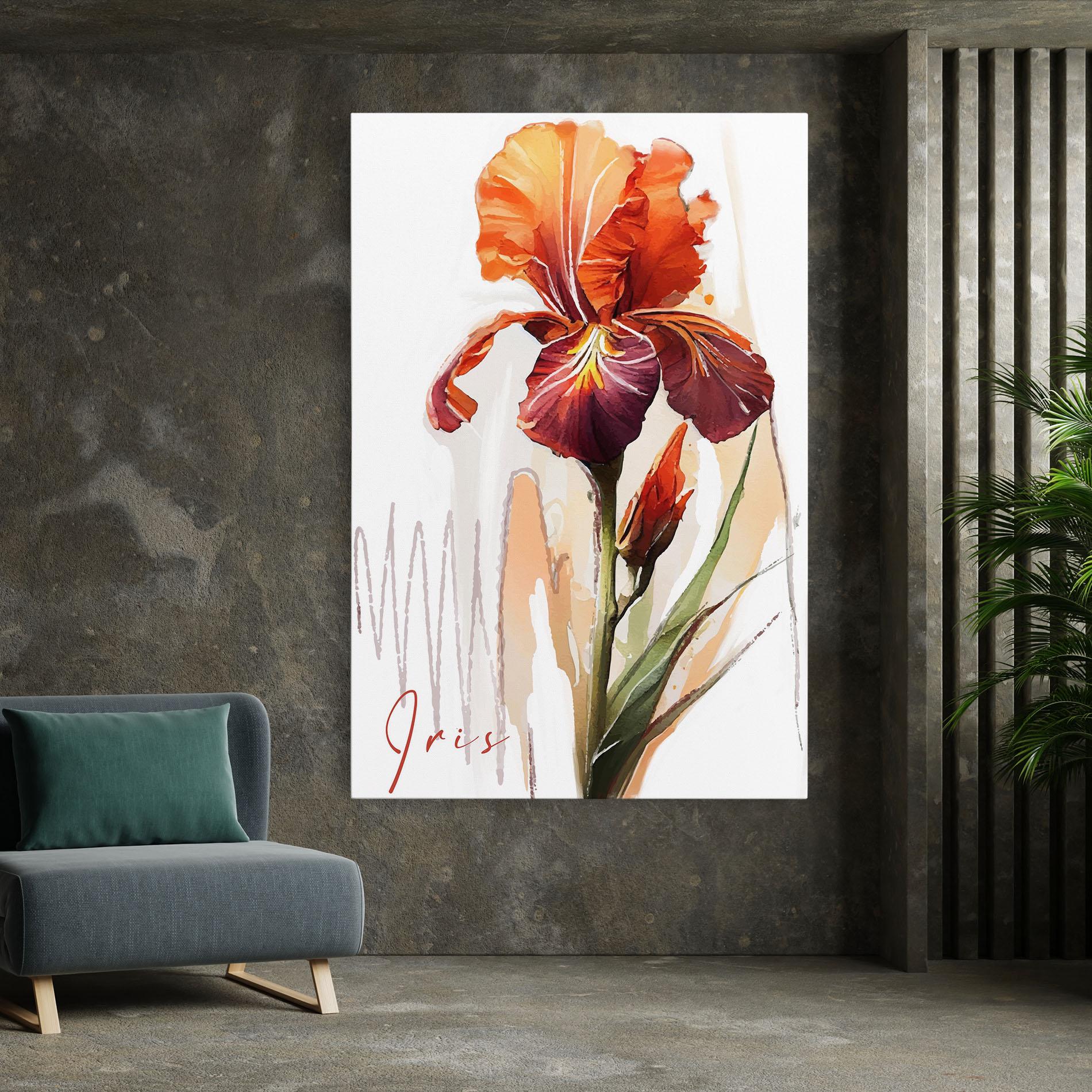 Tablou Canvas Orange Iris mockup 7