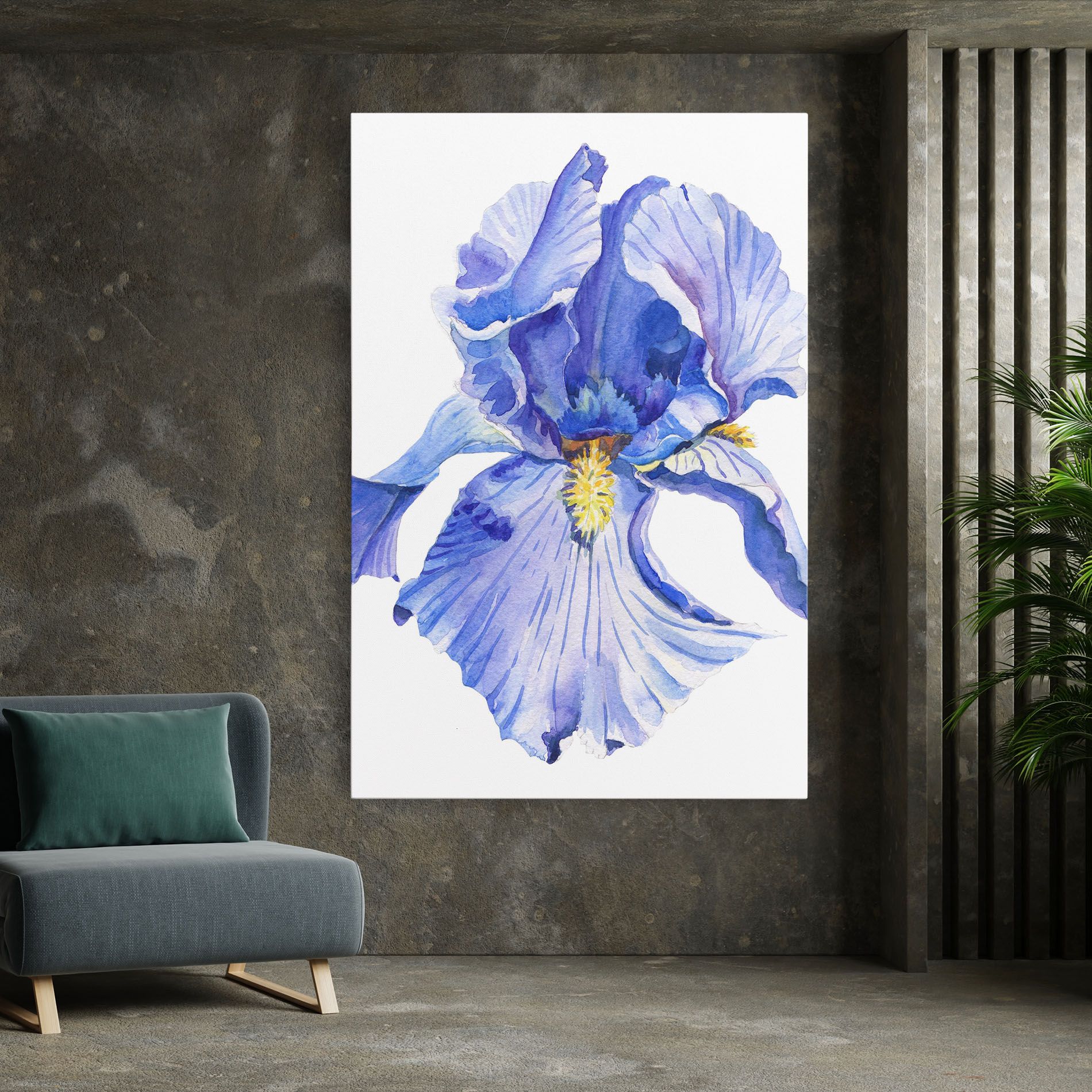 Purple Iris On White mockup 7