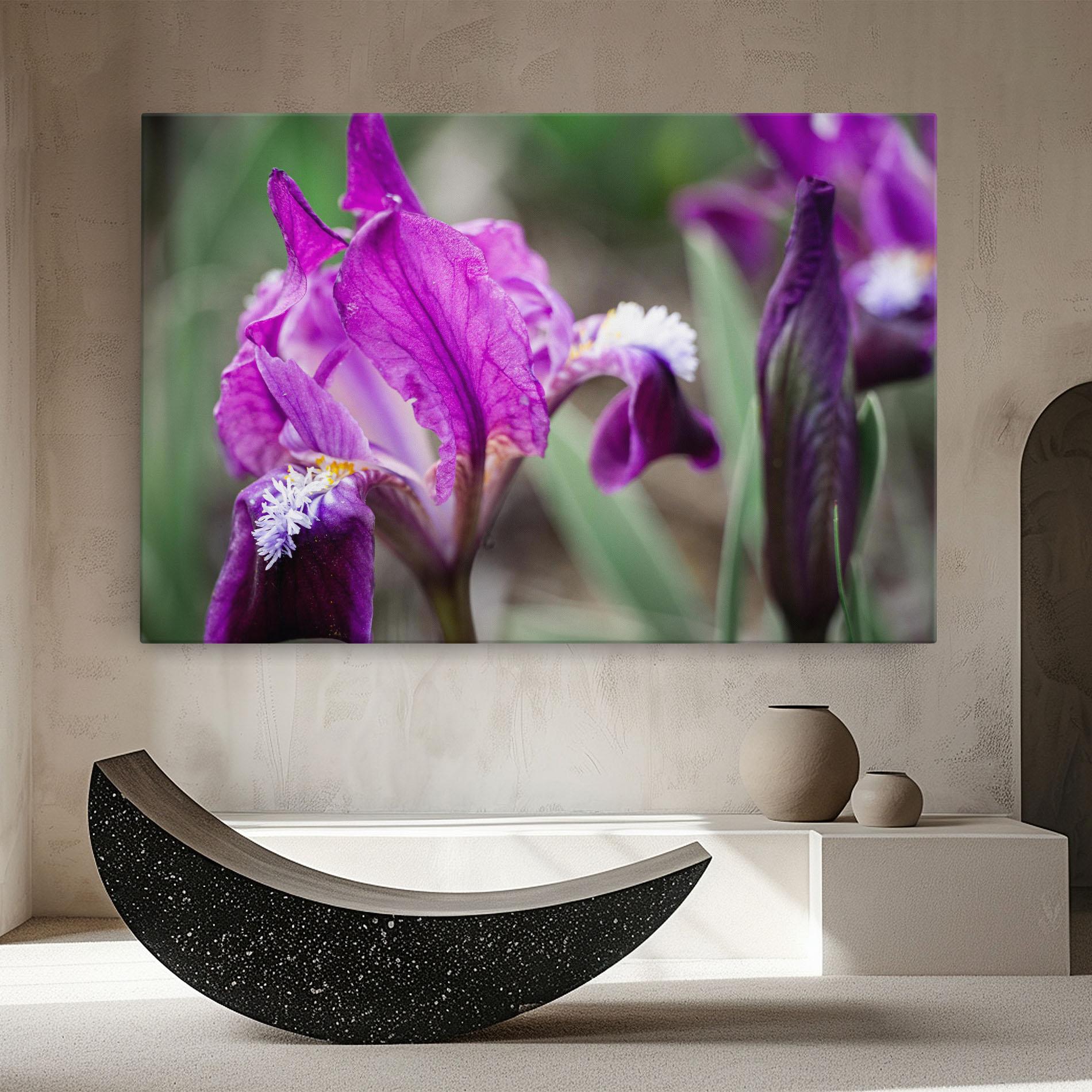 Tablou Canvas Dark Pink Iris mockup 8