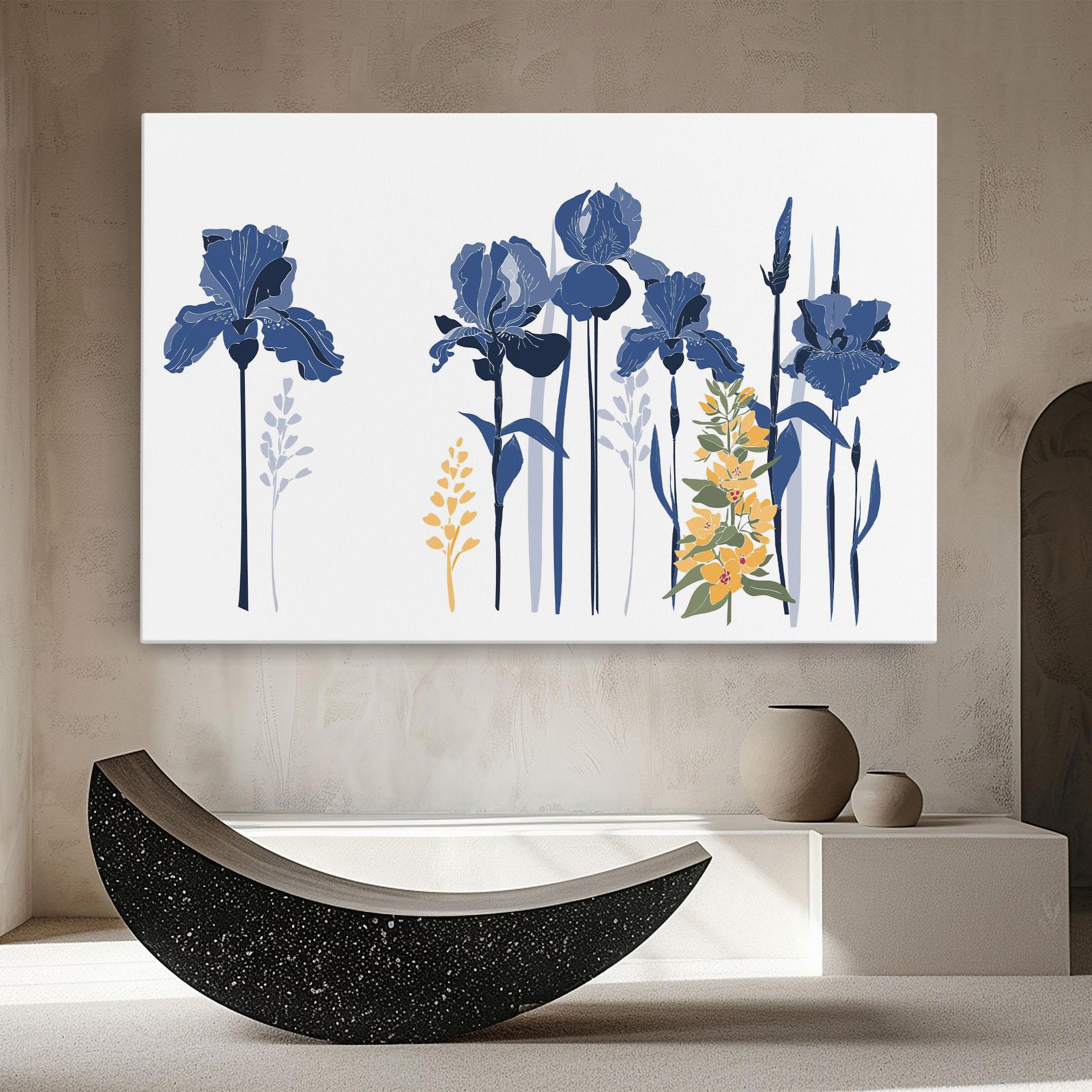 Tablou Canvas Iris Blue Art mockup 8