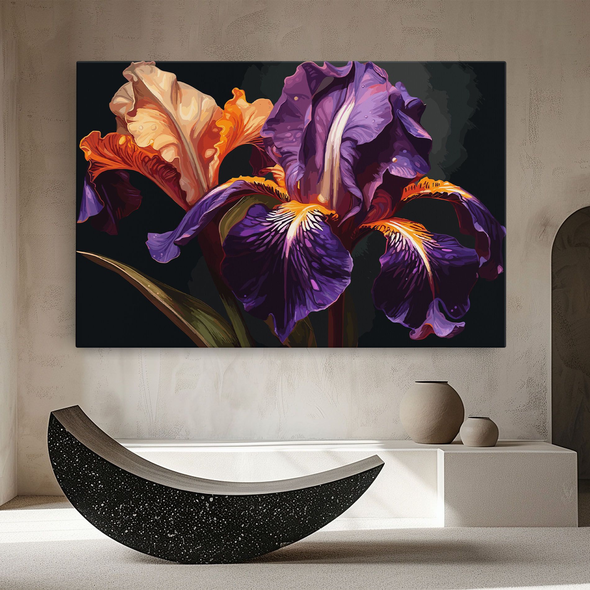 Purple Orange Iris mockup 8